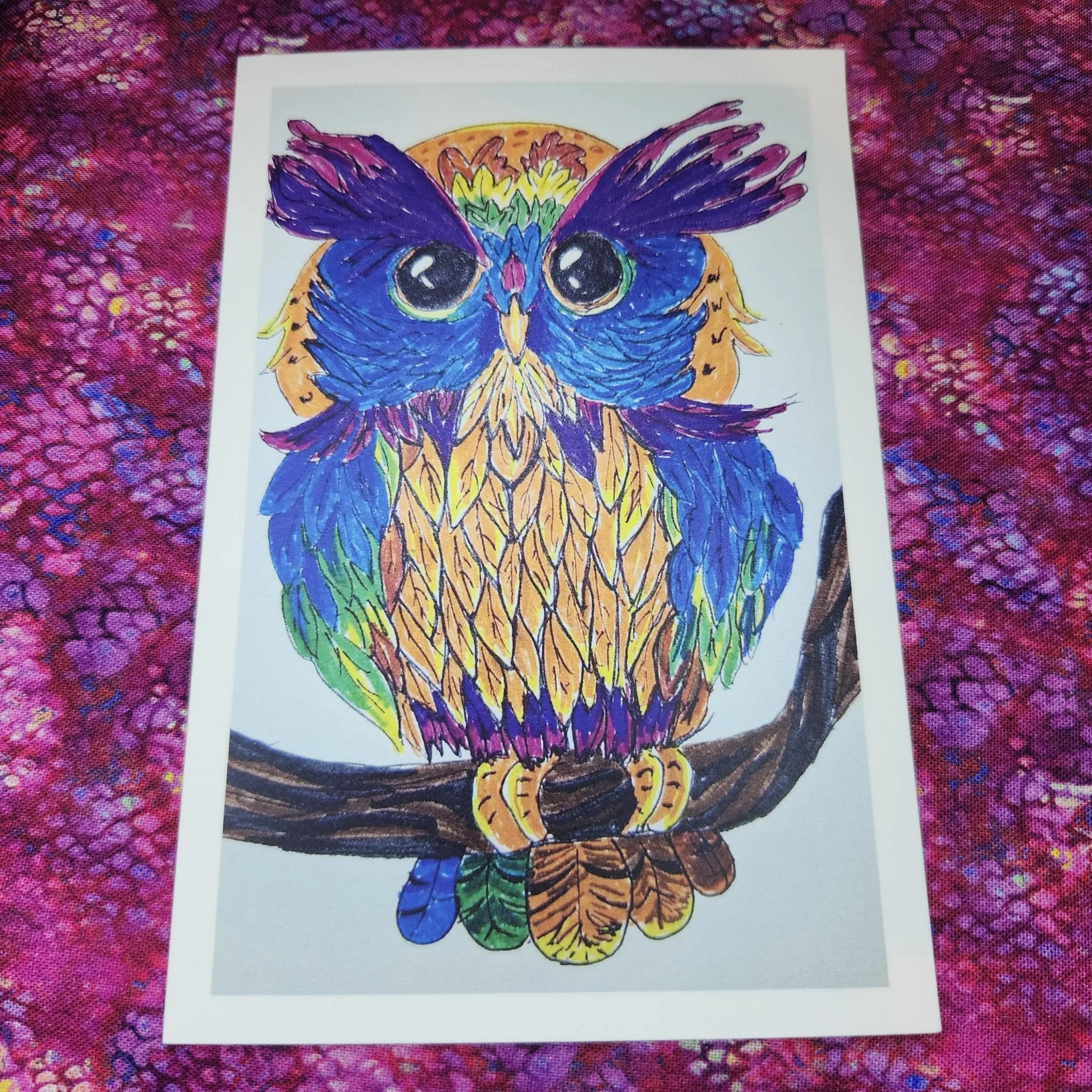 Owl Print by Michelle LeBrun