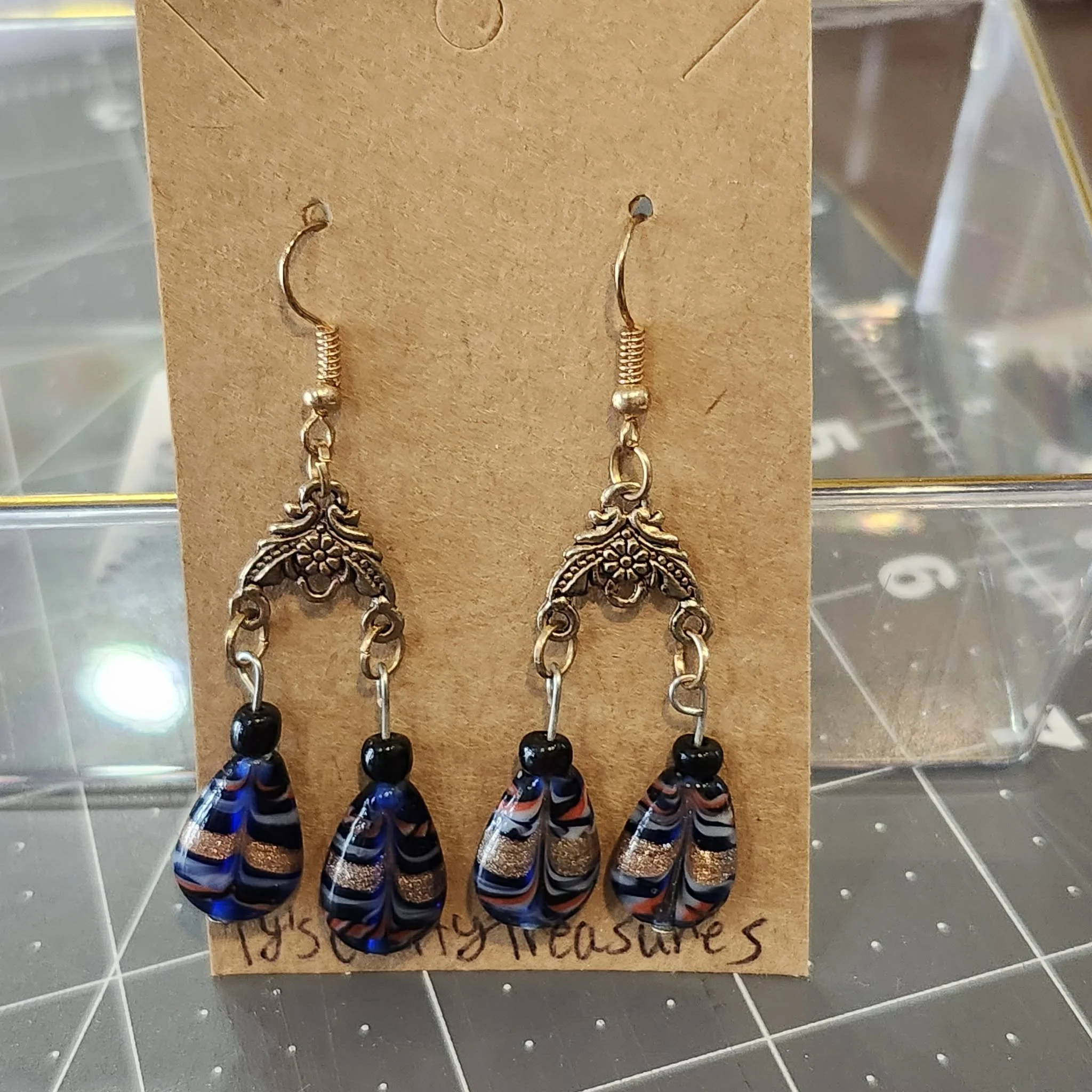 Teardrop Earrings by Ty's Crafty Treasures