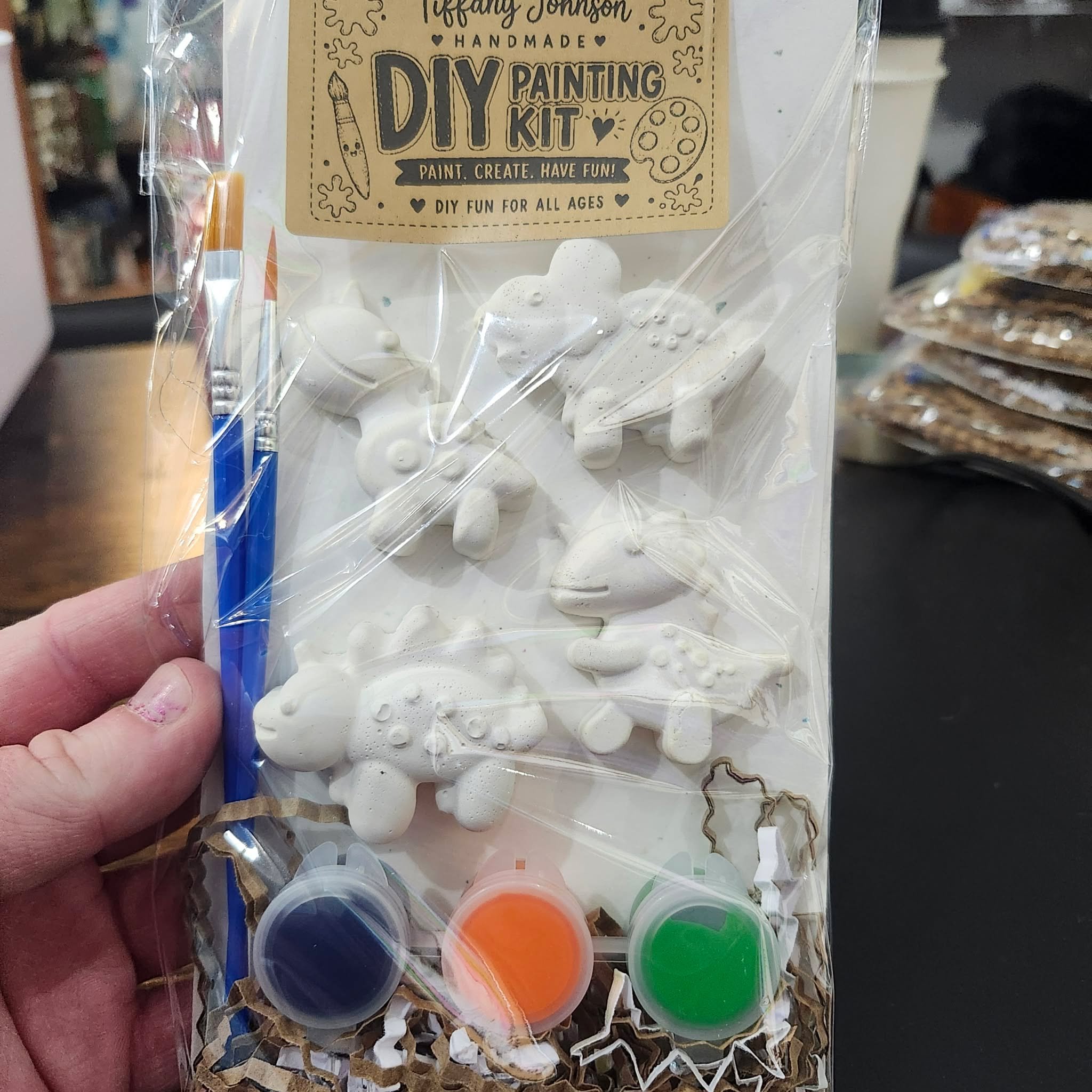 Dinosaur Paint Kit by Tiffany Johnson Handmade