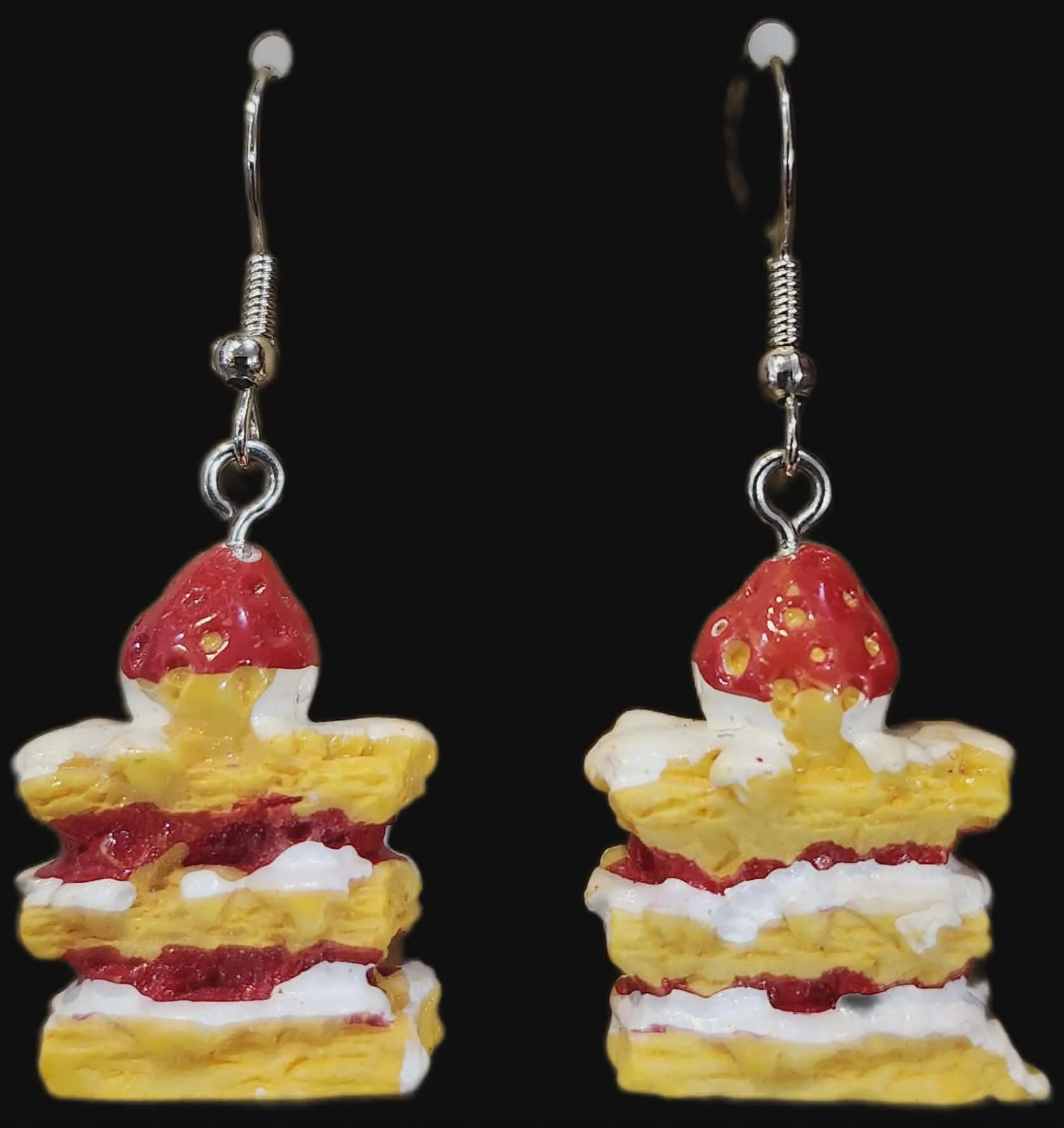 Strawberry Shortcake Earrings by Sarah C