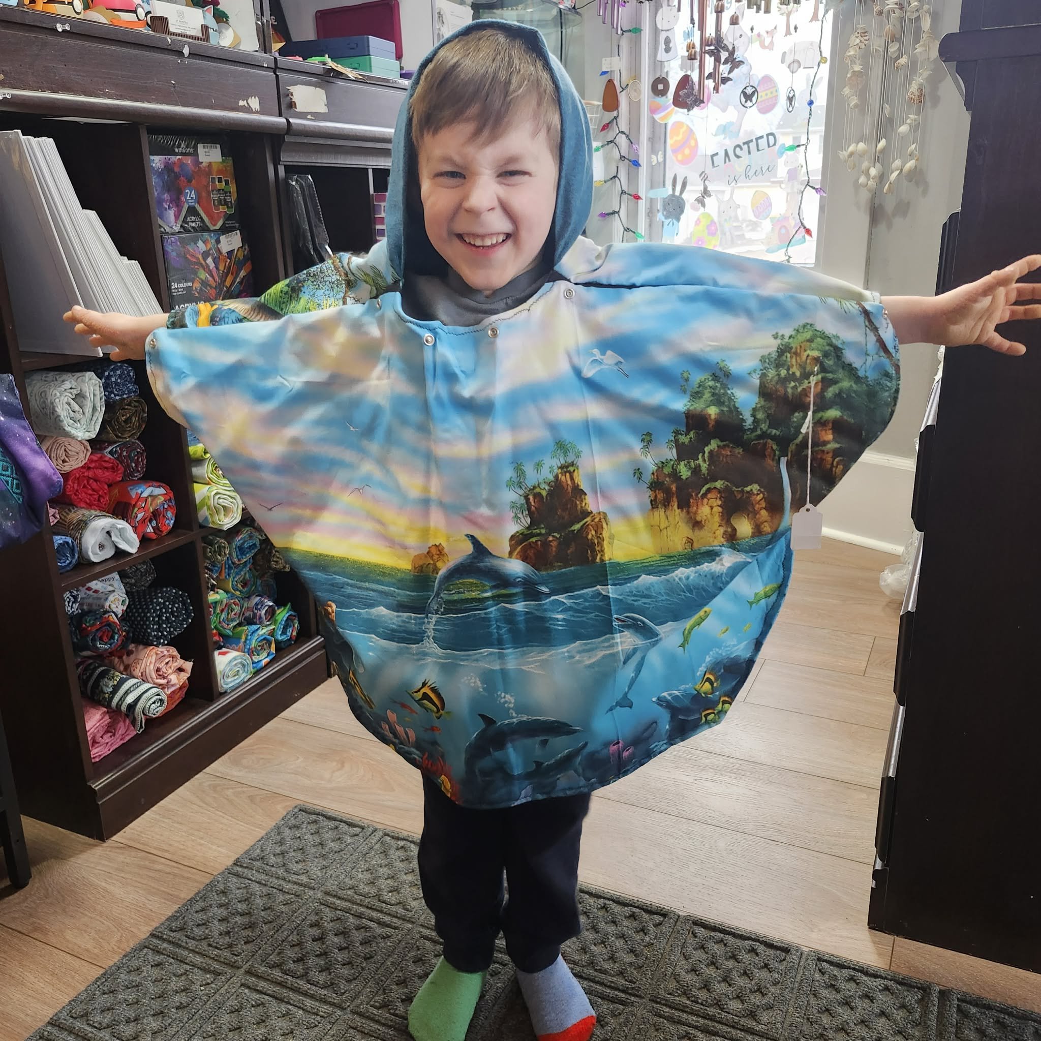 Ocean Themed Kids Cape by Eowyn