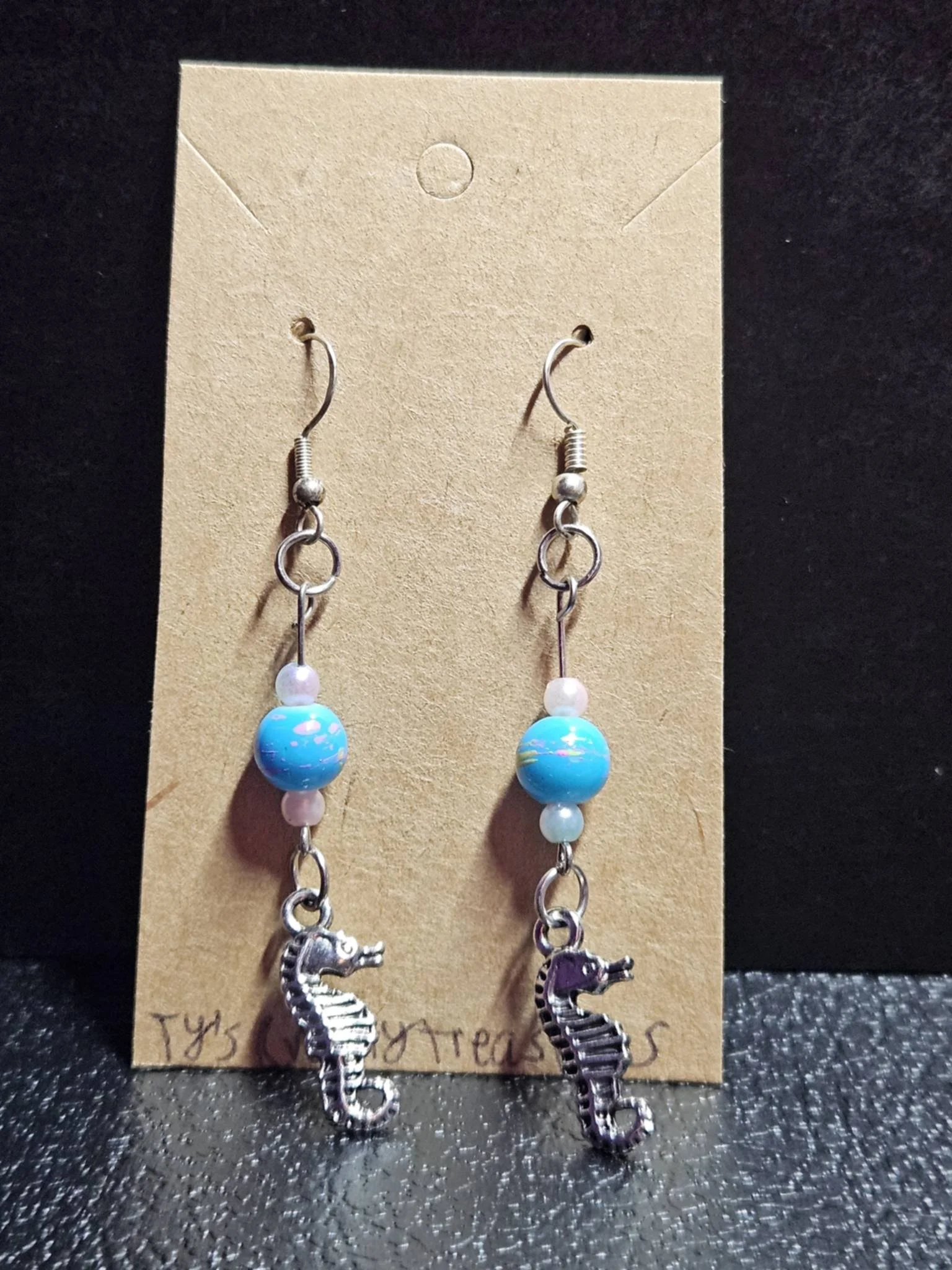 Seahorse Earrings by Ty's Crafty Treasures