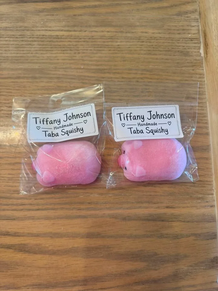 Pig, Taba Squishy by Tiffany Johnson Handmade
