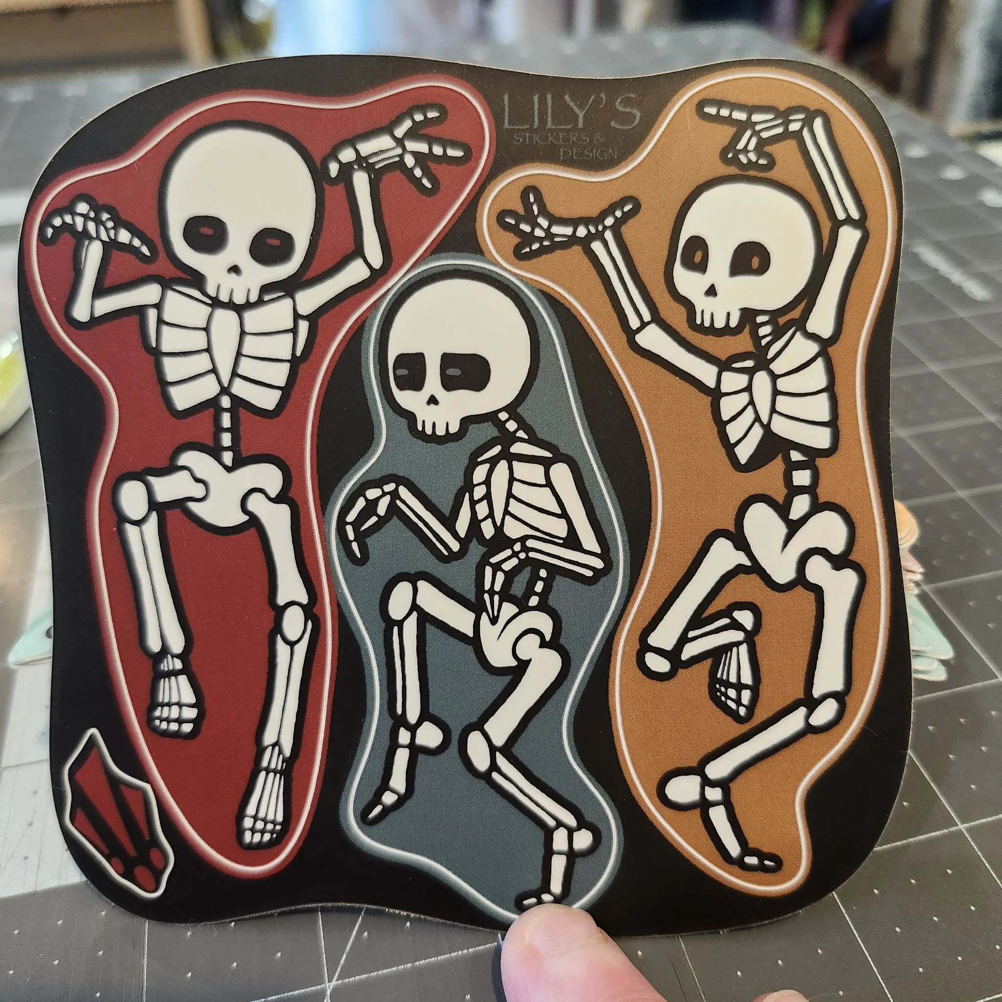 Skeleton Themed Stickers by Tattooed Mannequin