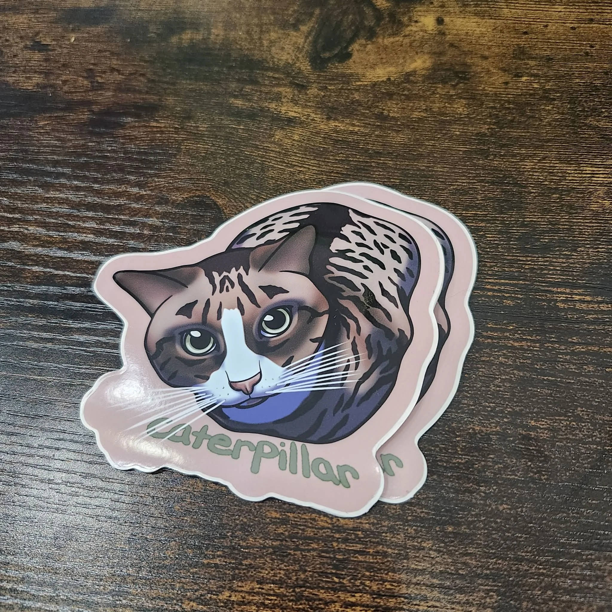Caterpillar , Sticker / Decals by Lionheart Art and Designs