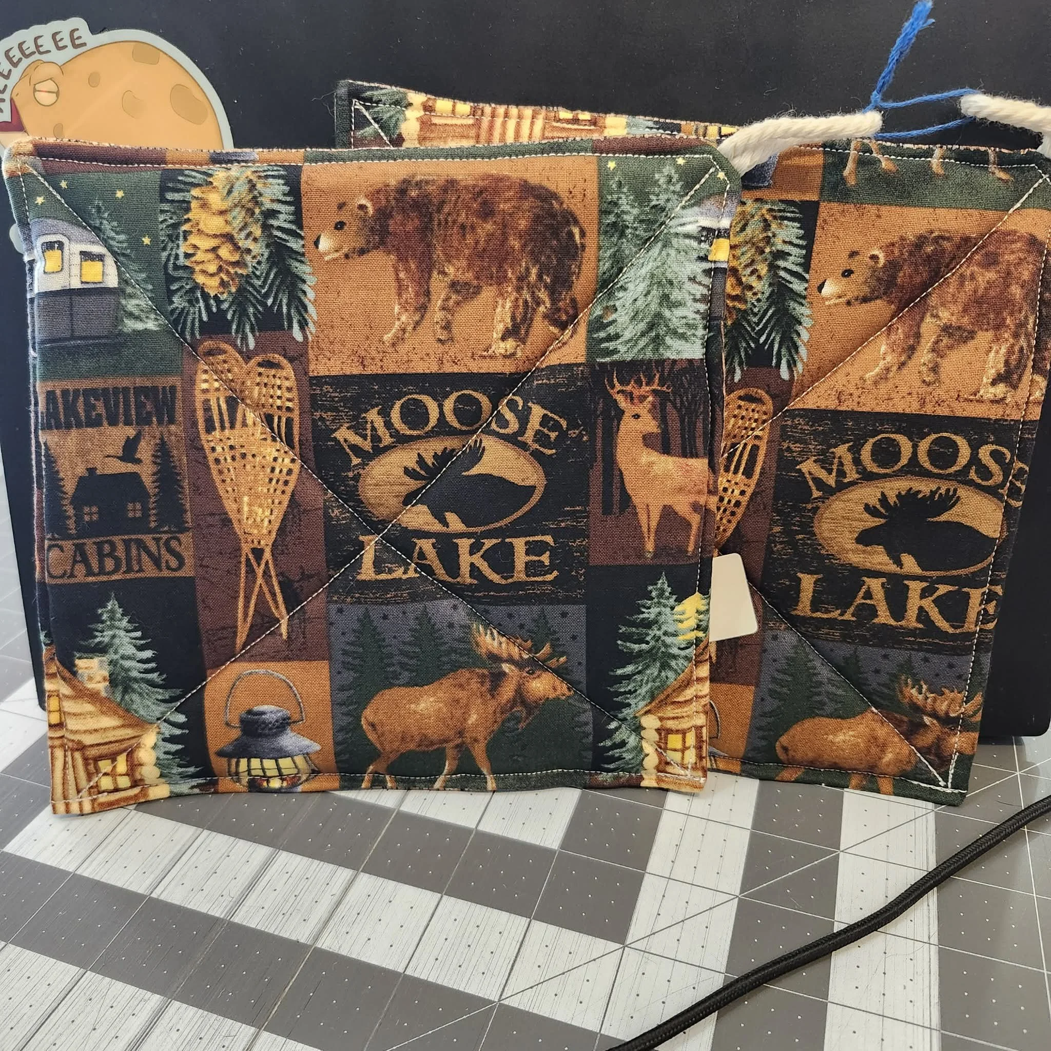 Moose Lake Pot Holders by Aundrea