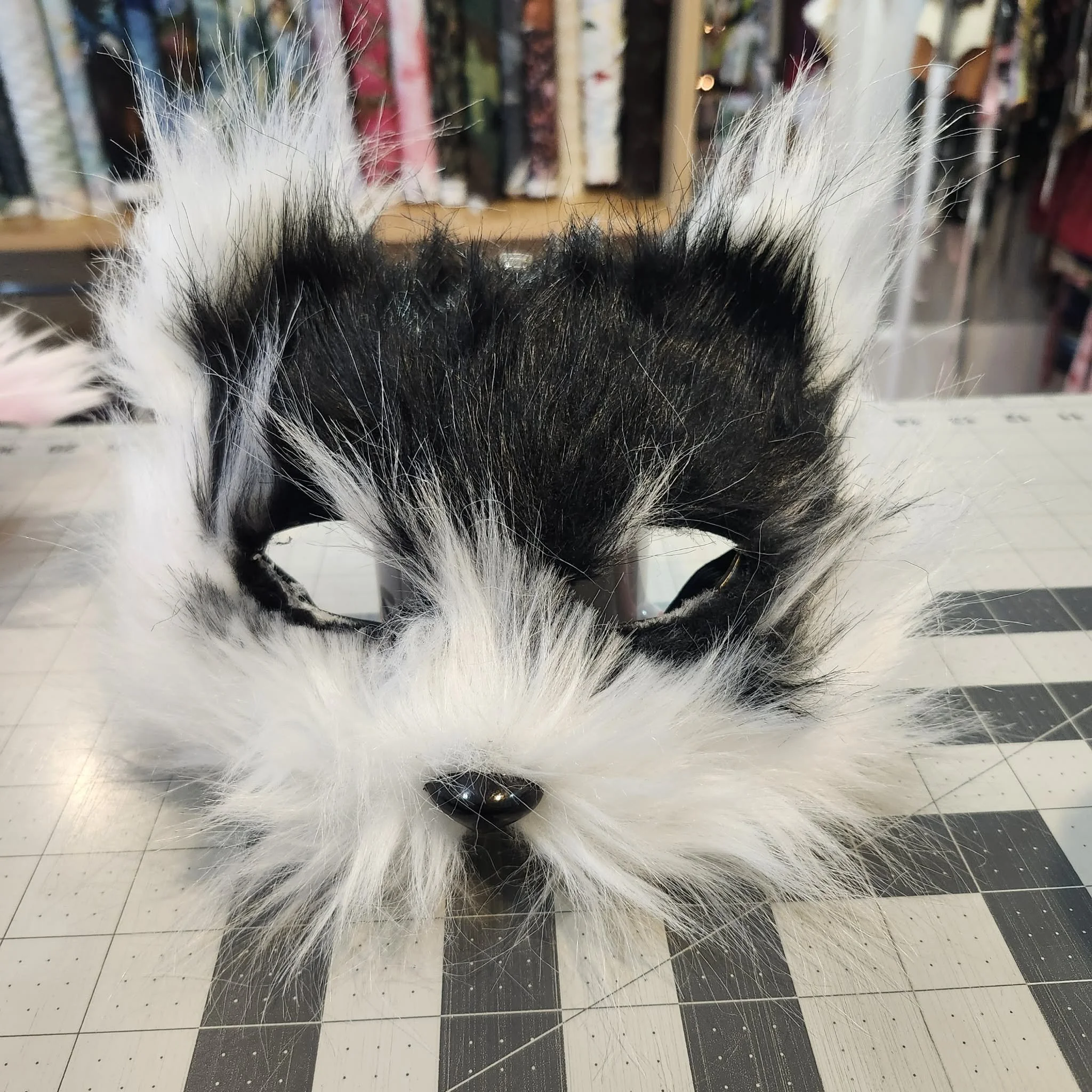 Black and White Fox Mask