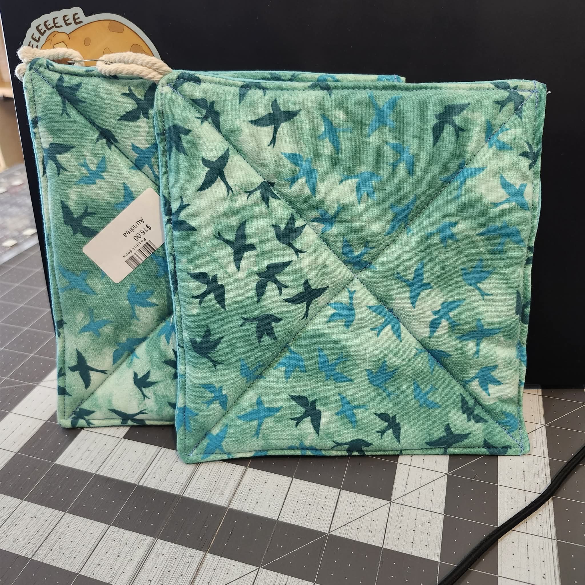 Dove Pot Holders by Aundrea