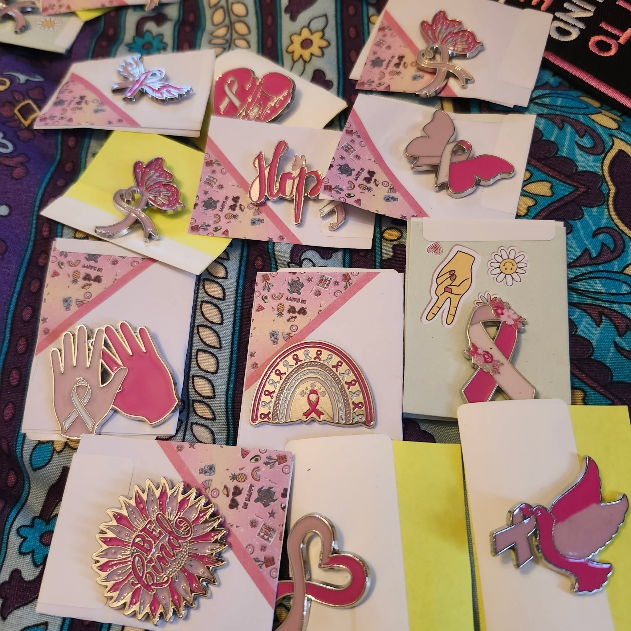 Pink Ribbon Pins