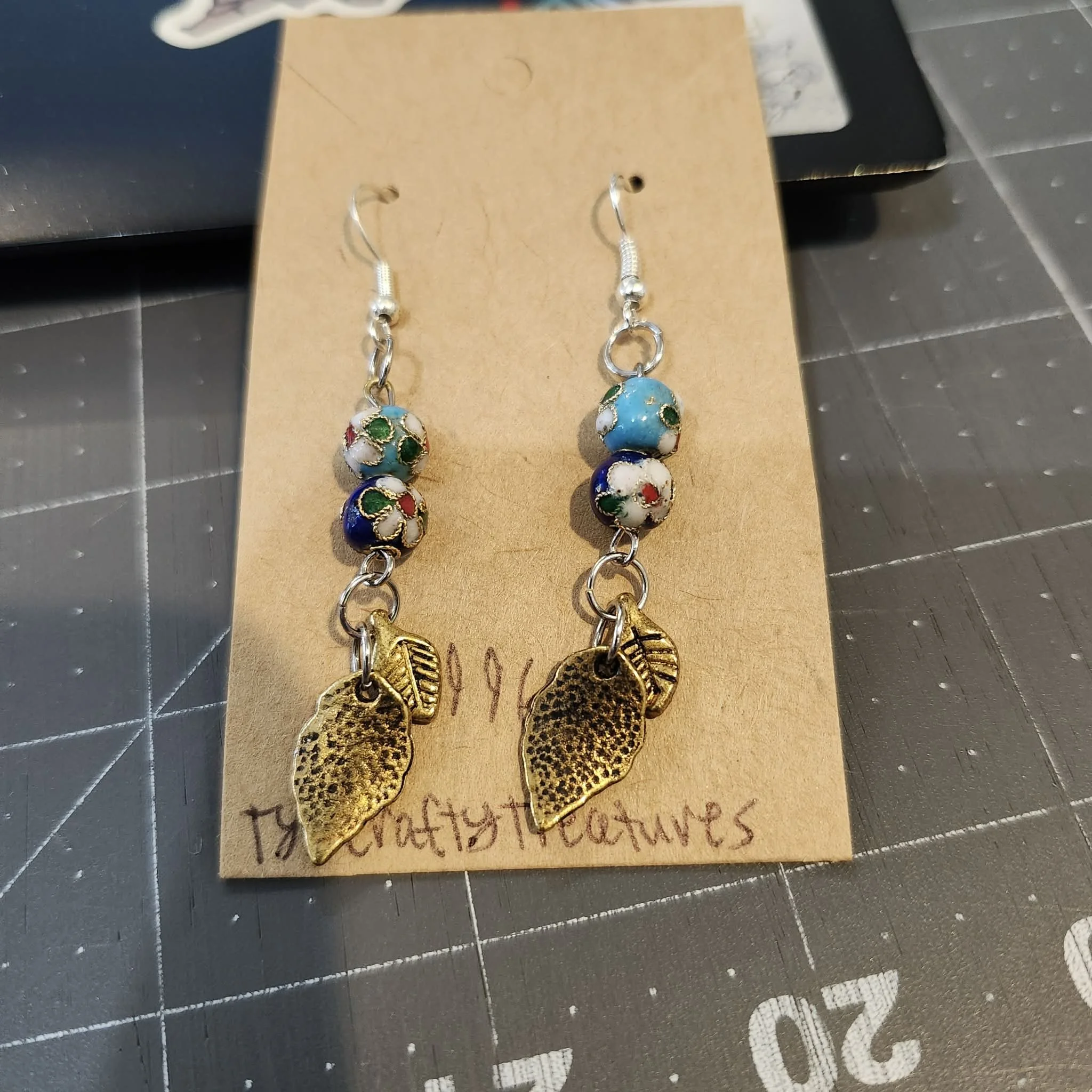 Blue Nature Earrings by Ty's Crafty Treasures