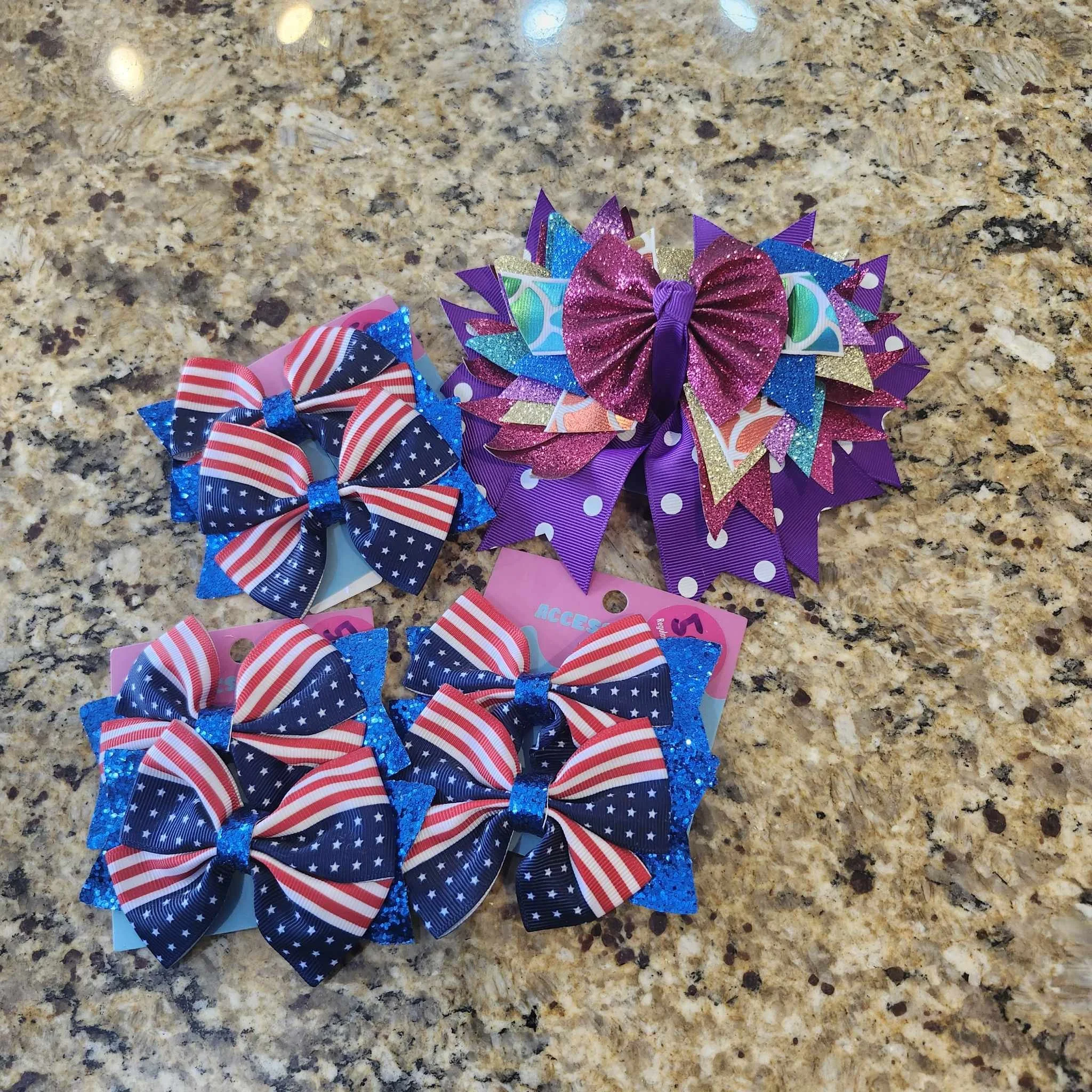 4th of July Hair Barrette's by Gina M
