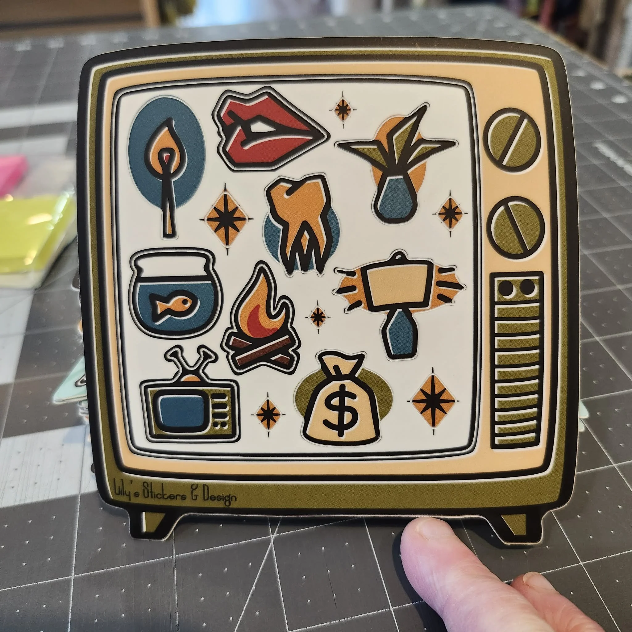 5X5 Sticker Sheet by Tattooed Mannequin