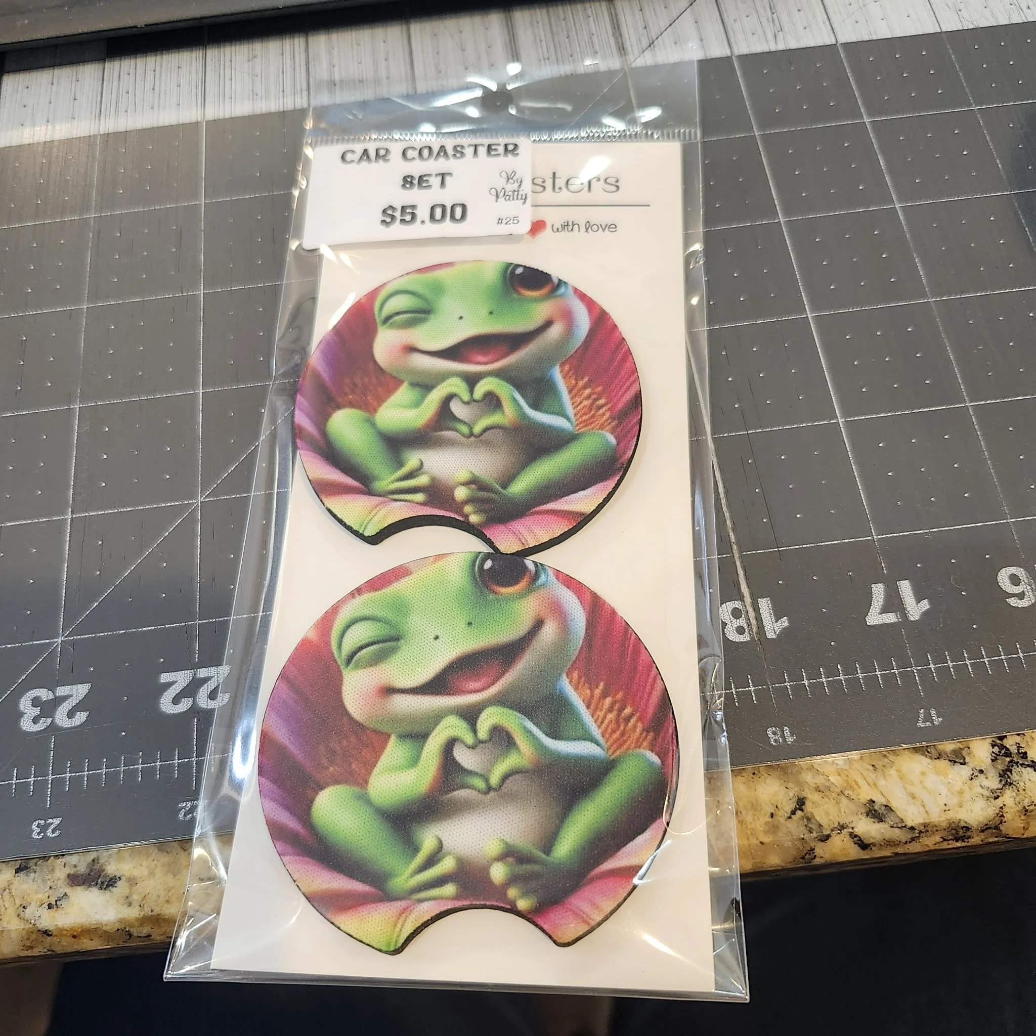 Frog Themed Coasters by Patty