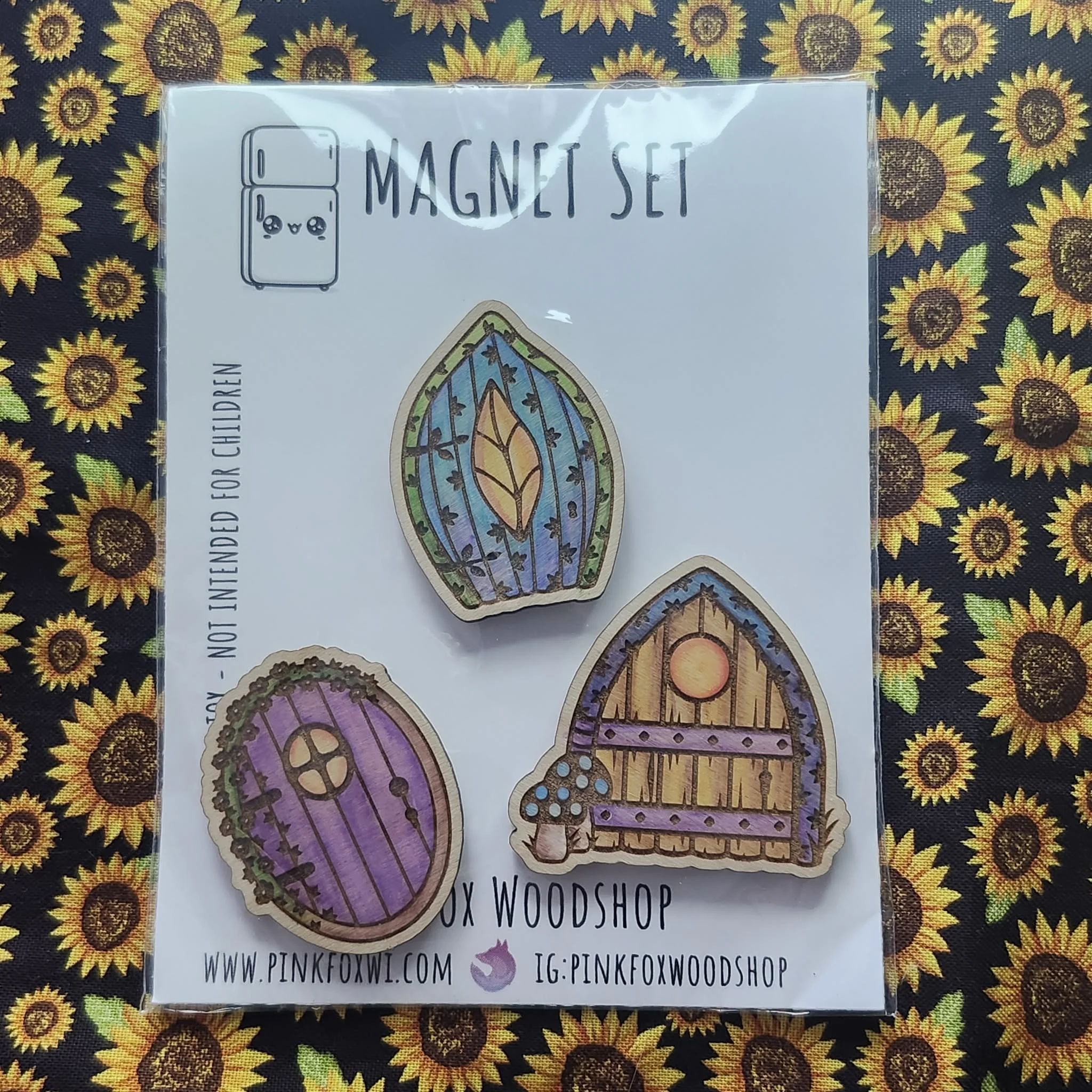 Needle Minder Magnet Set by Pink Fox Wood Shop