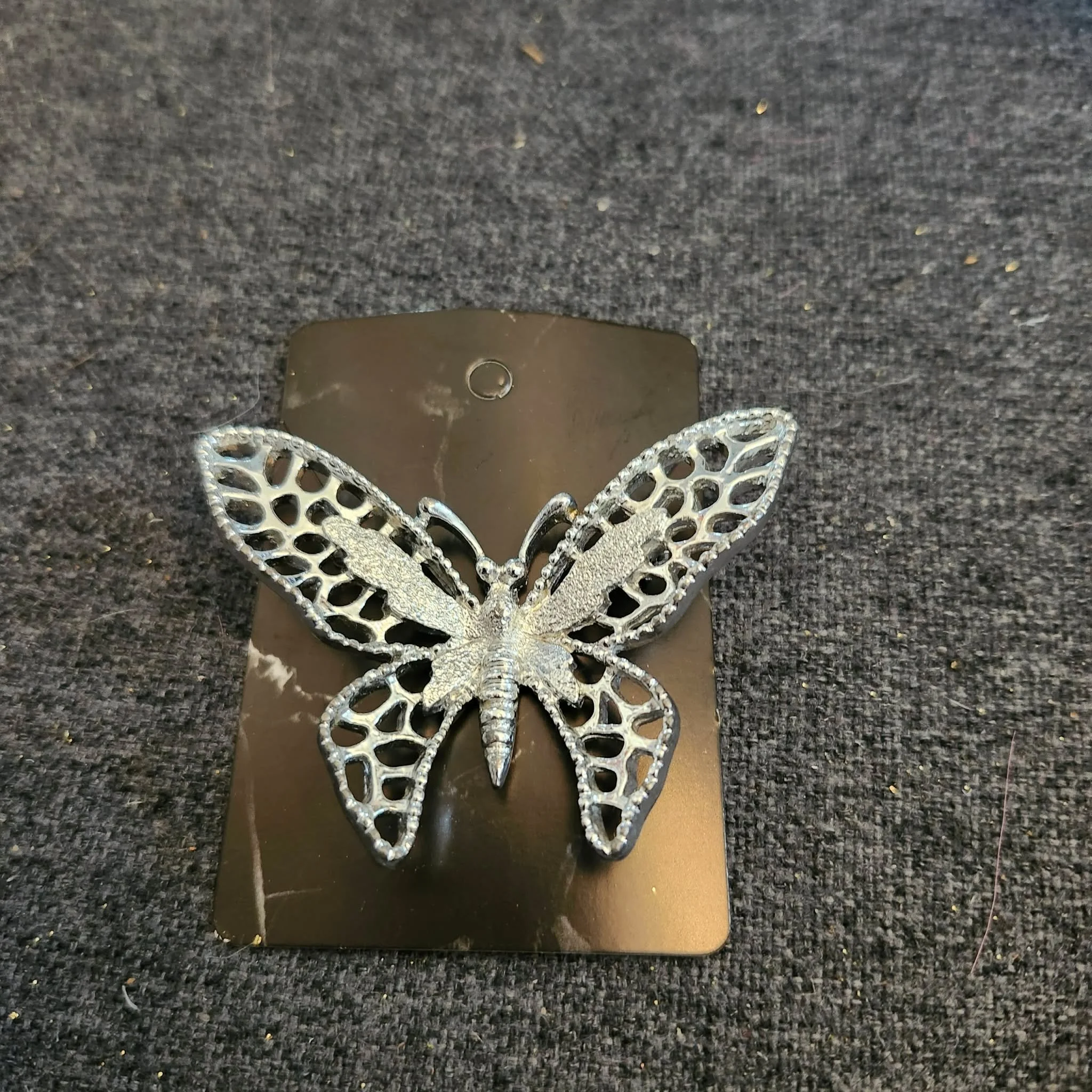 Vintage Butterfly Cloak Clip / Brooch