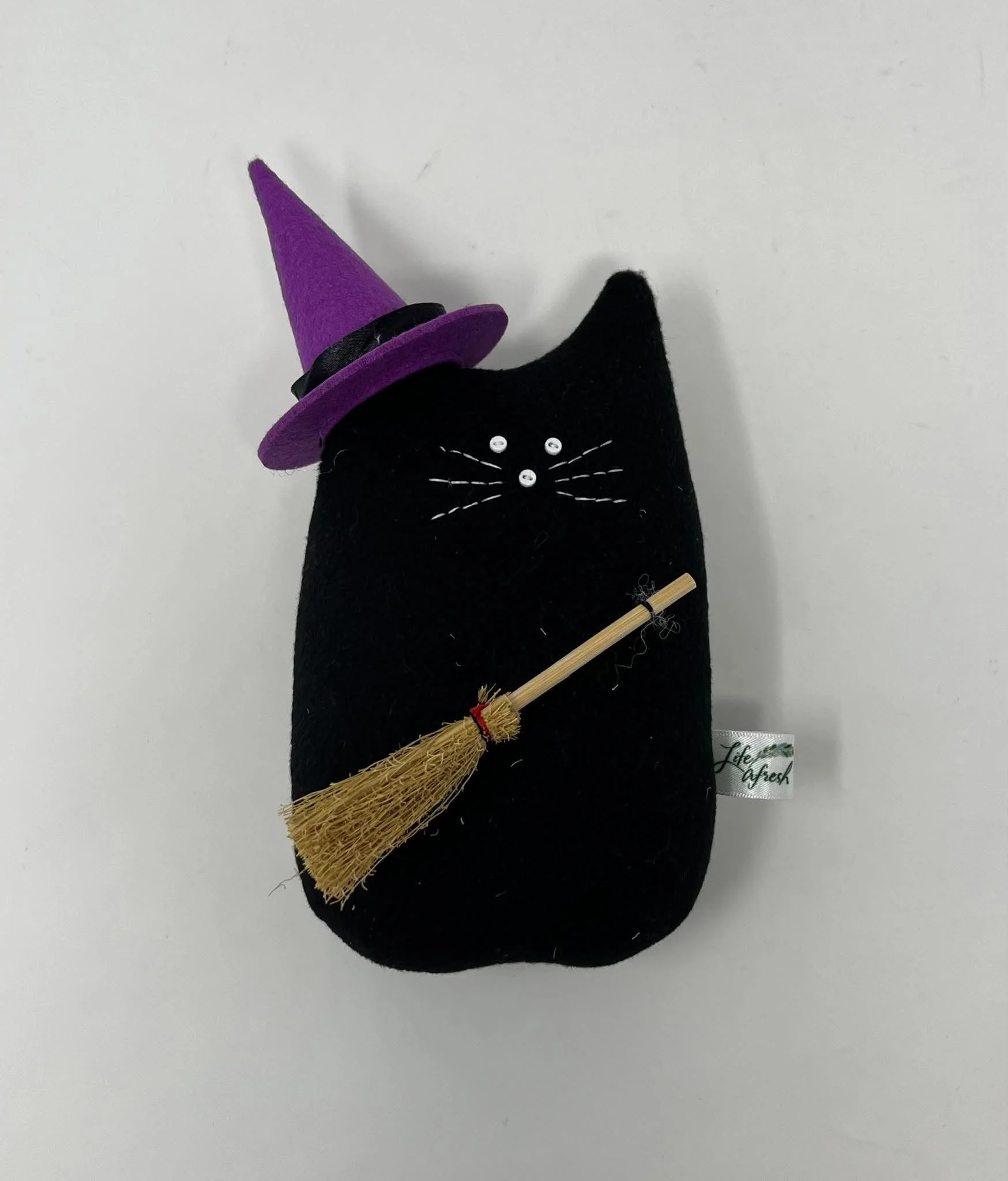 Witch Cat Plushie by Life Afresh