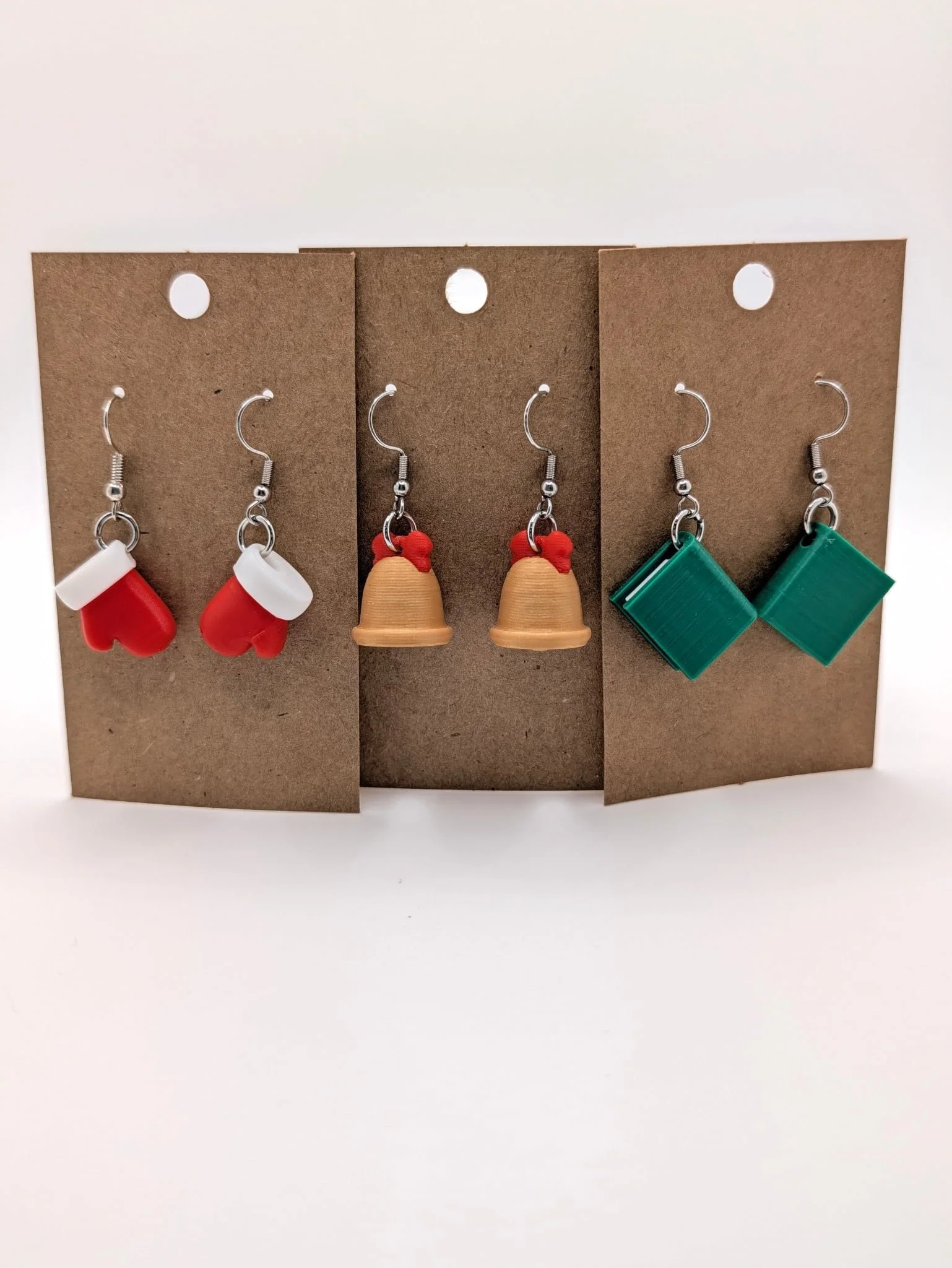 Christmas Earrings by JT Printed Layers LLC