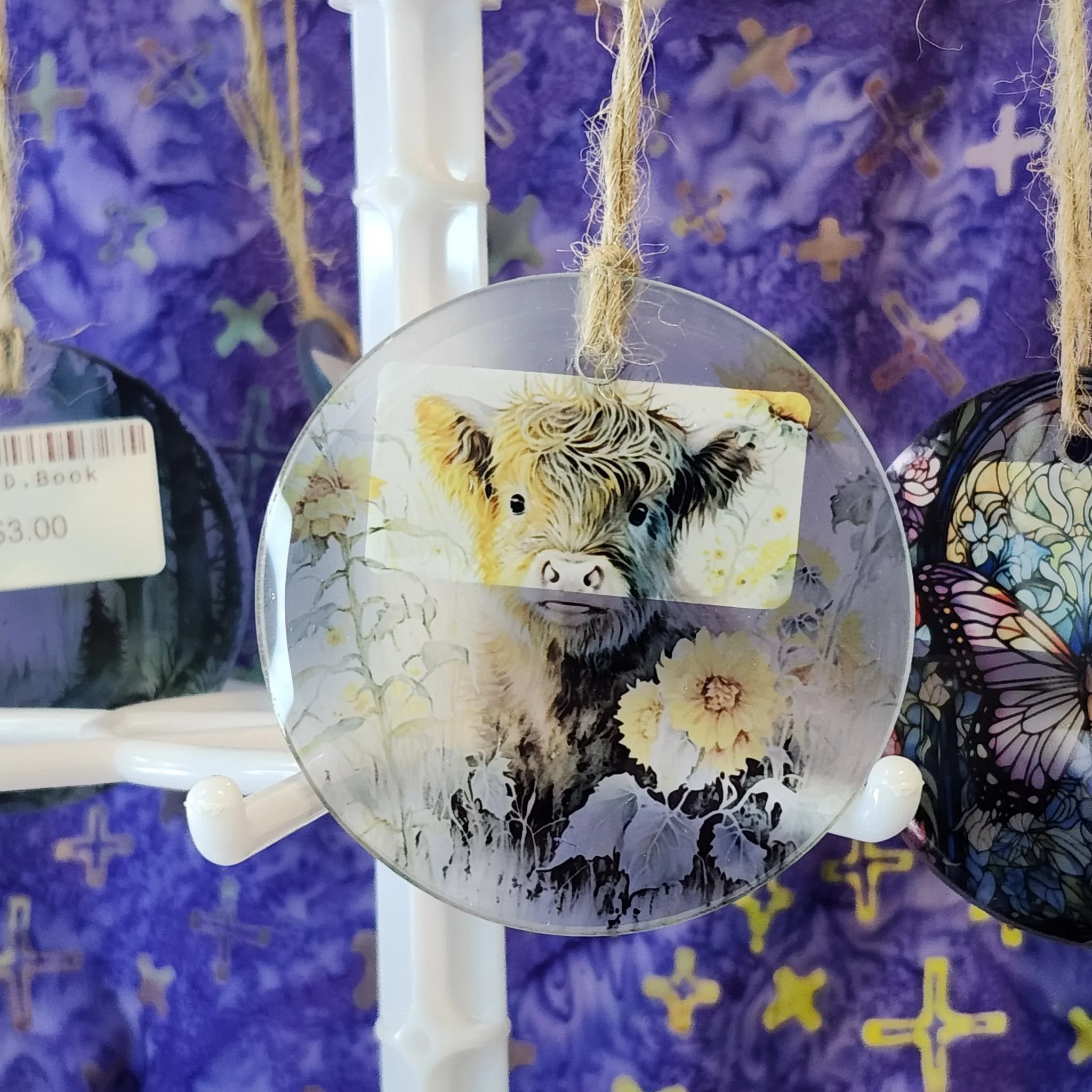 Highland Cow Light Catcher by D. Dawes Designs