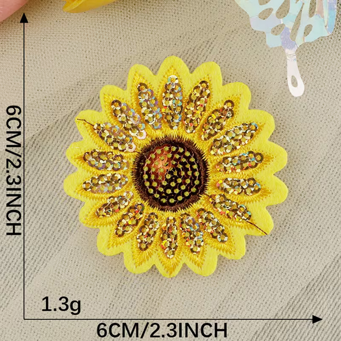 Sunflower Iron On Patch