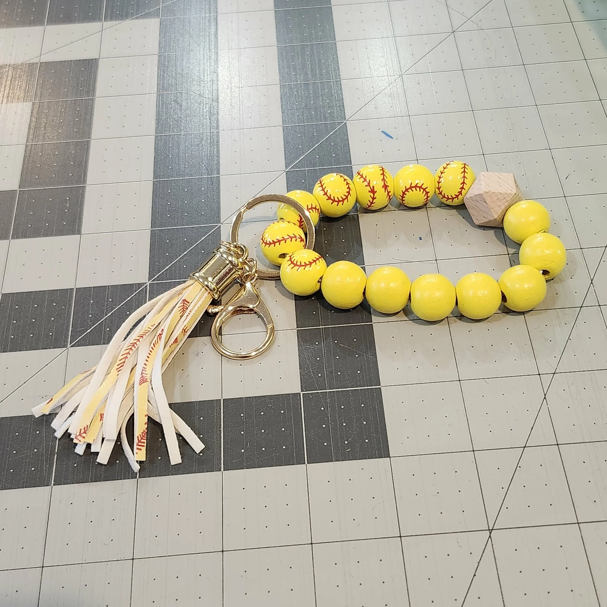 Softball Key Chain