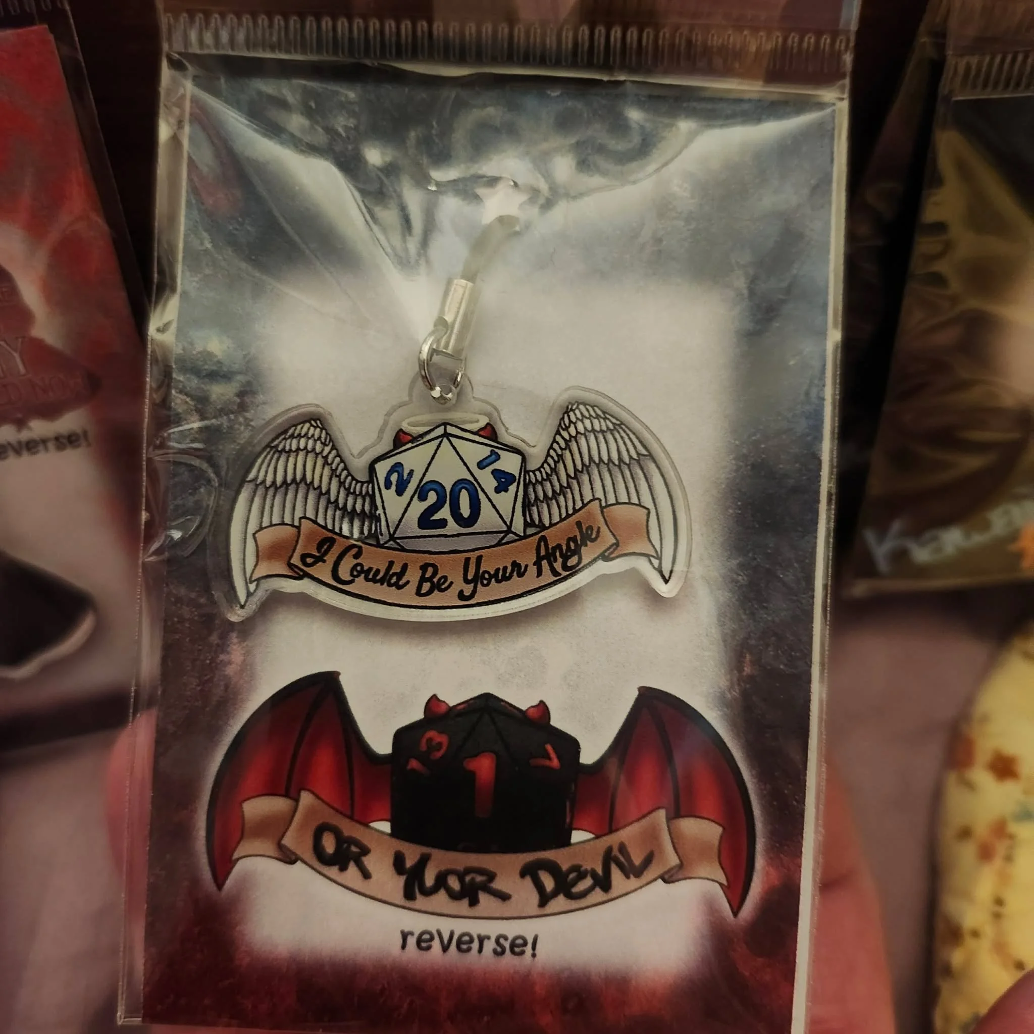 D20 Phone Charm by Lionheart Art and Designs