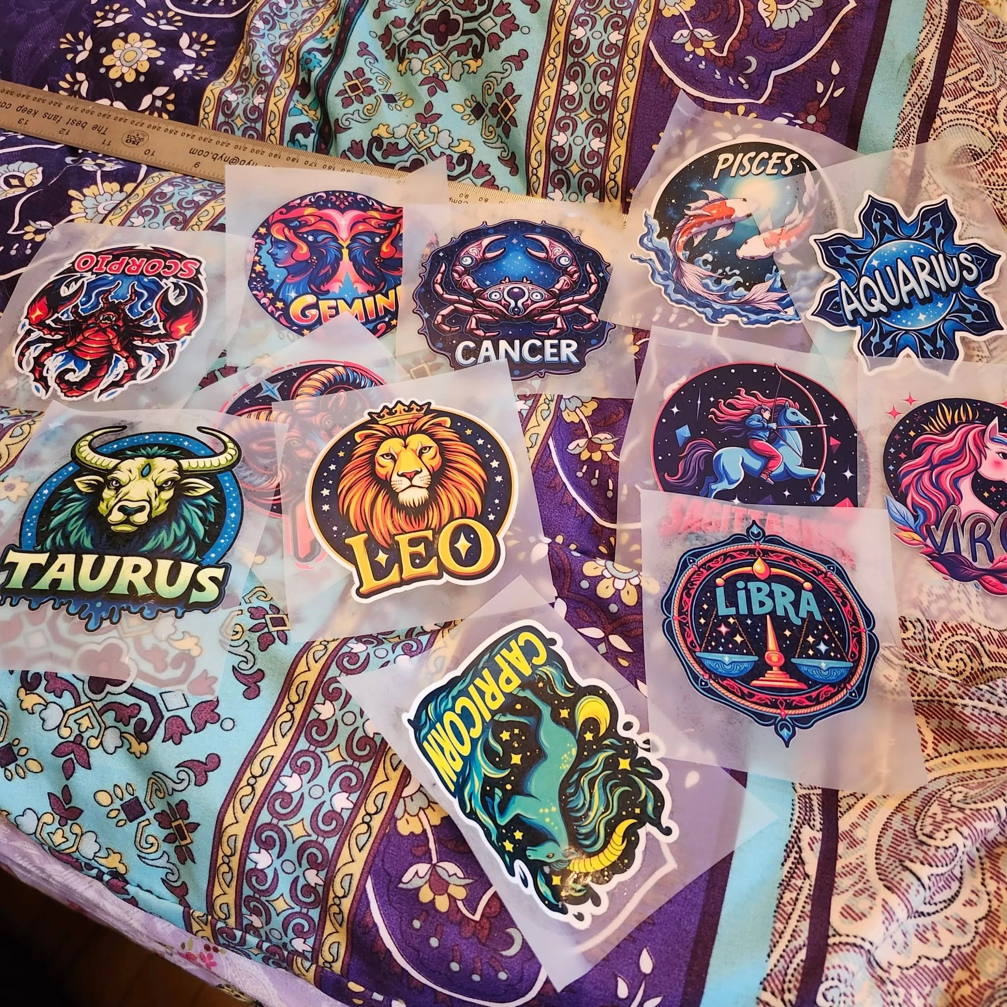 Heat Press Astrology Transfers