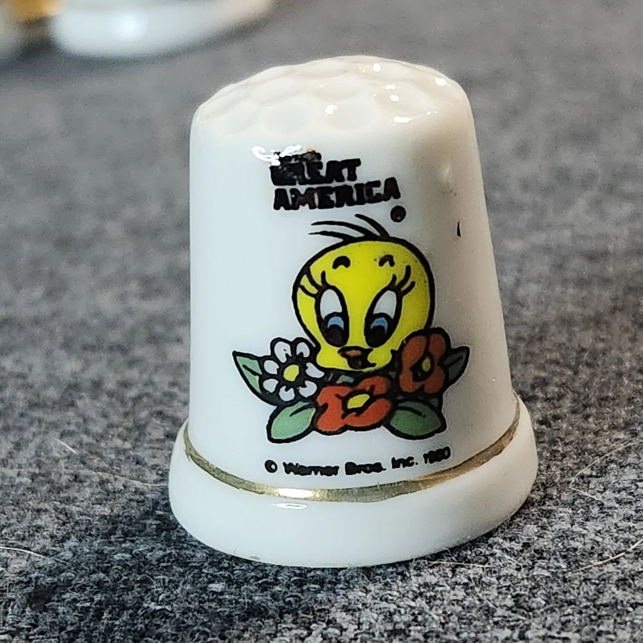 Great America, Antique Thimble, Sold By Life With Lemmons