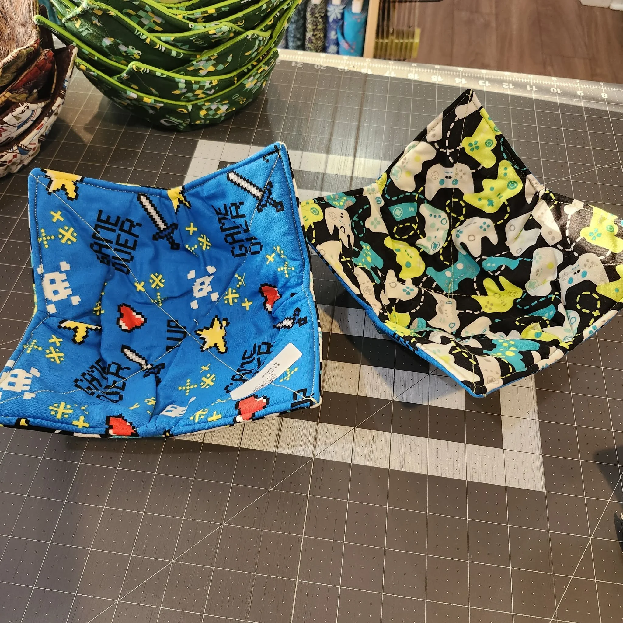 Gamer Bowl Cozies by Aundrea