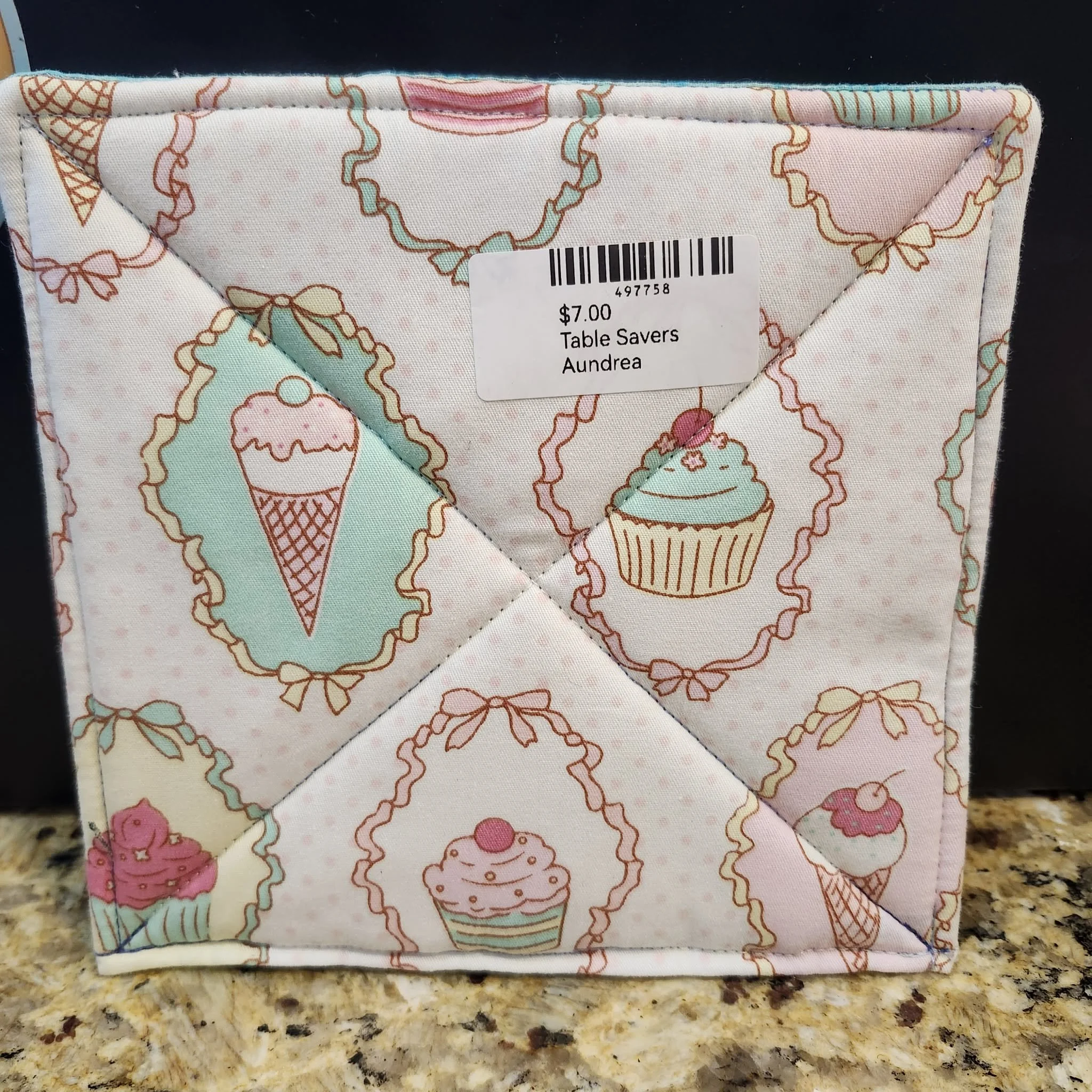 Ice Cream Hot Pad / Table Saver by Aundrea