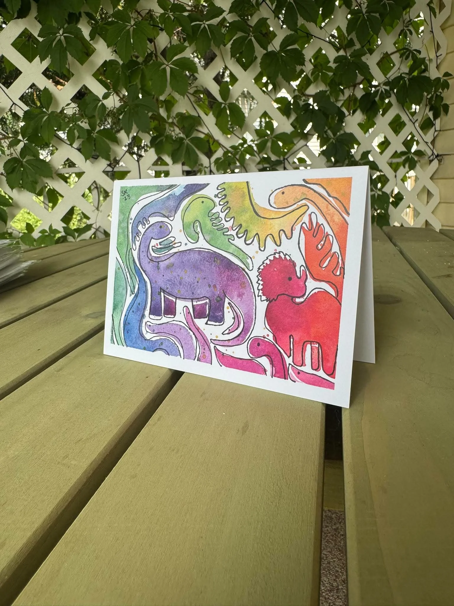 Rainbow Dino's by SamSconsin