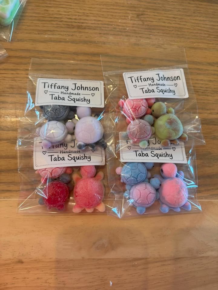 Mini Turtles , Taba Squishy by Tiffany Johnson Handmade