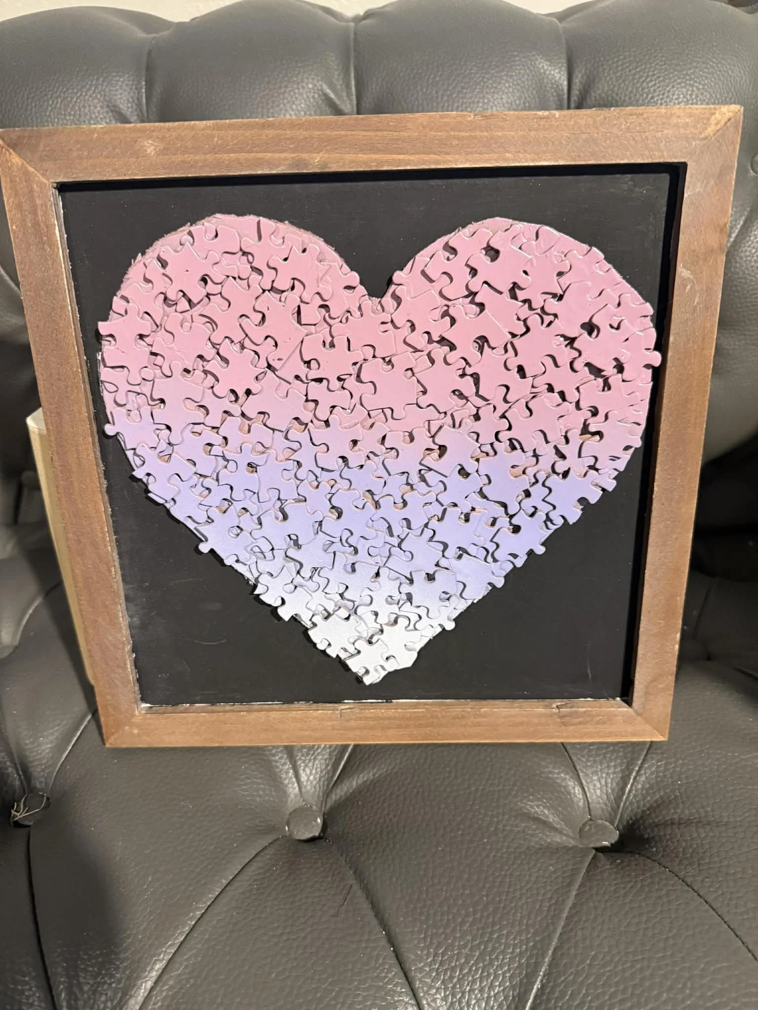 12" X 12" Puzzle Heart by Princess in Command