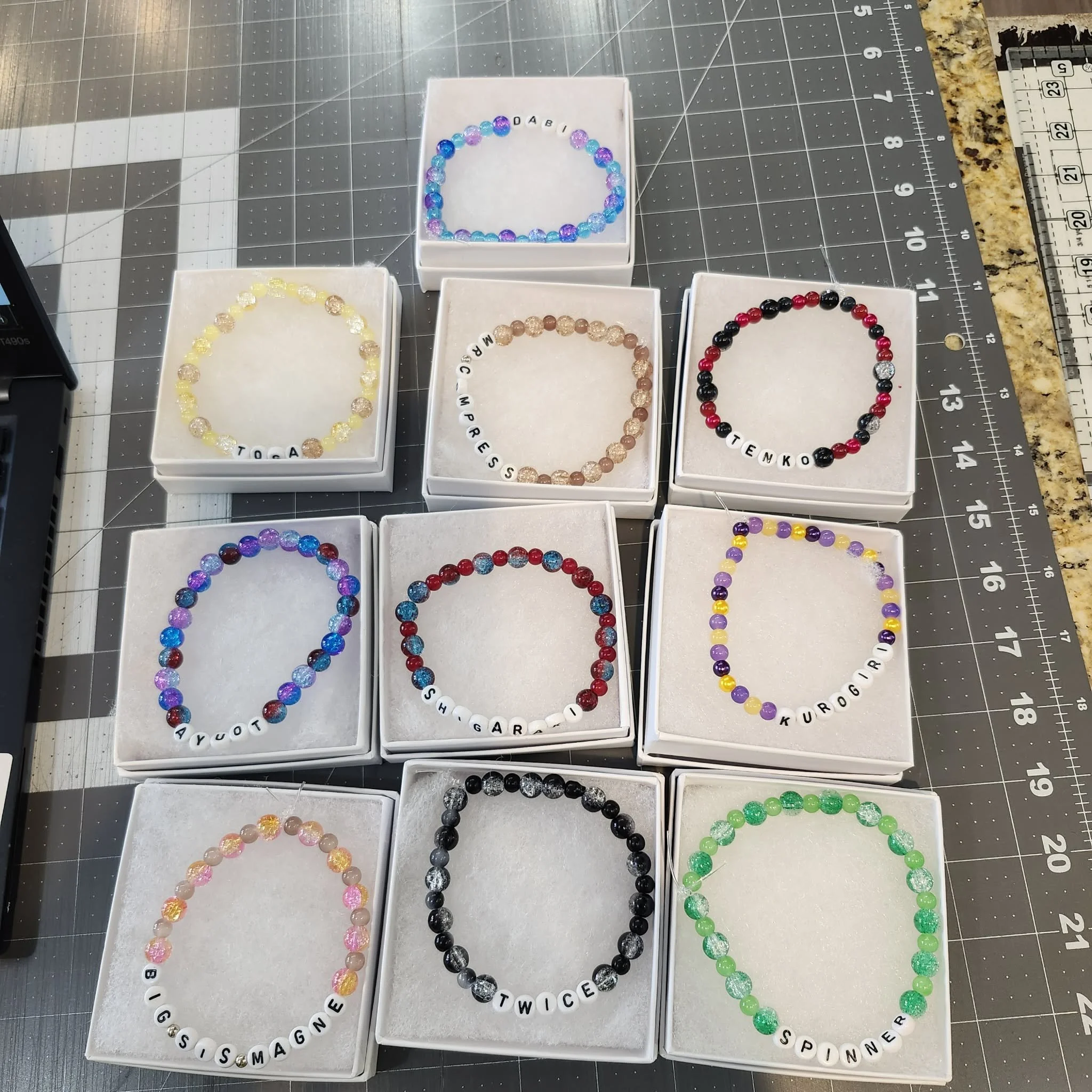 MHA Themed Bracelets by Dragon Heart Crafts