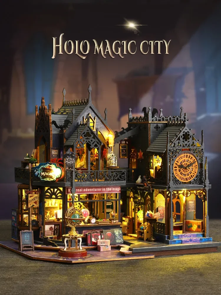 Holo Magic City DIY Miniature Dollhouse Kit