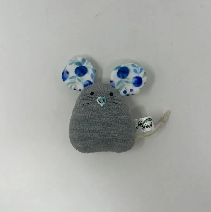 Blueberry Mouse Plushie by Life Afresh