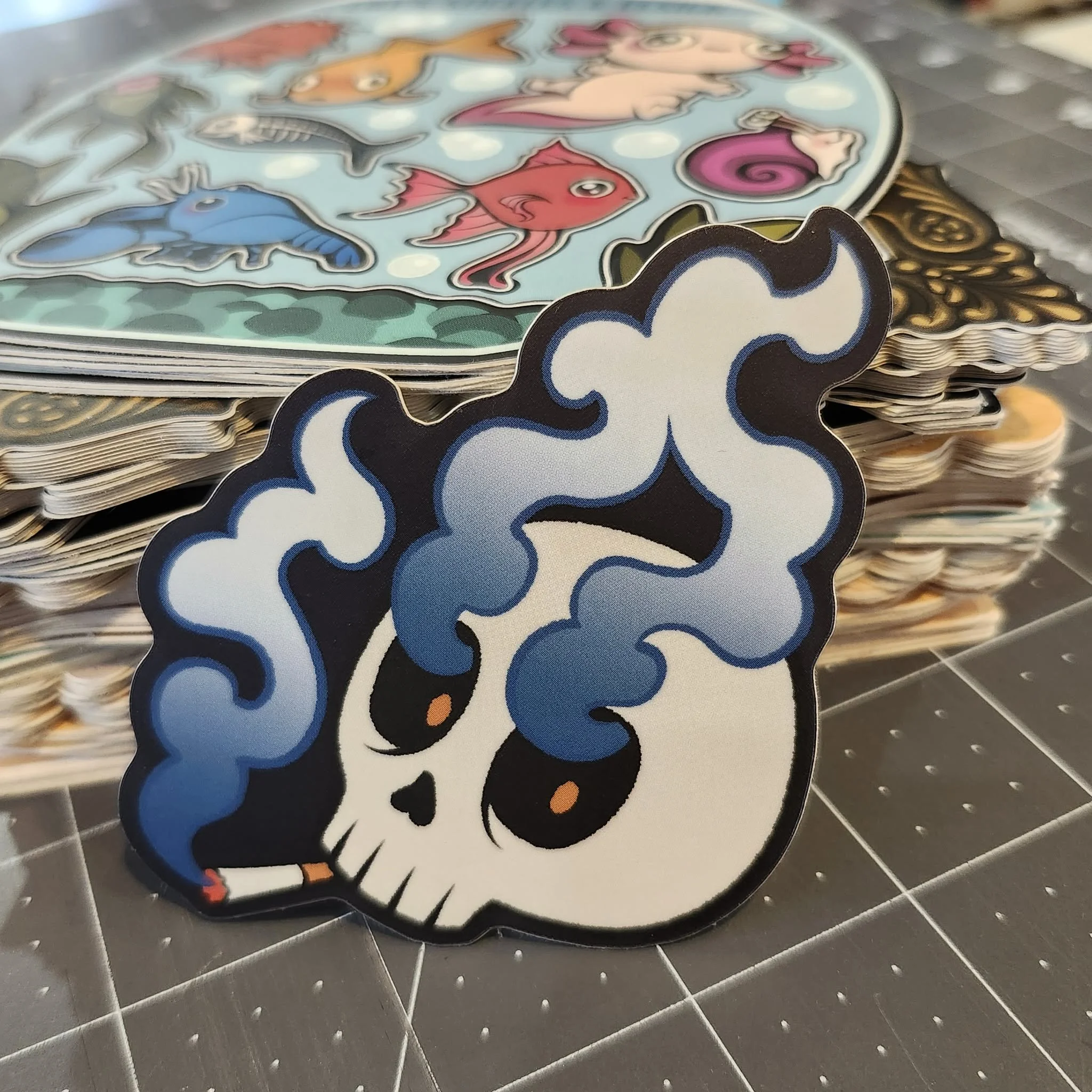 Skull Sticker by Tattooed Mannequin