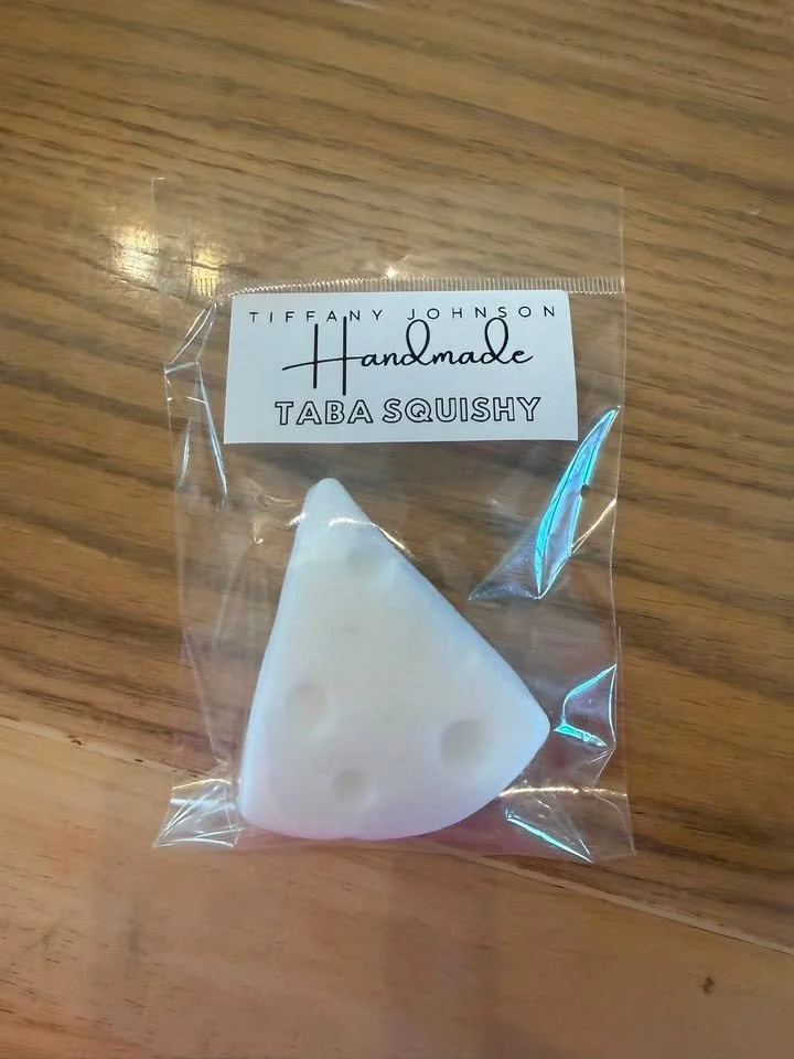 Cheese, Taba Squishy by Tiffany Johnson Handmade