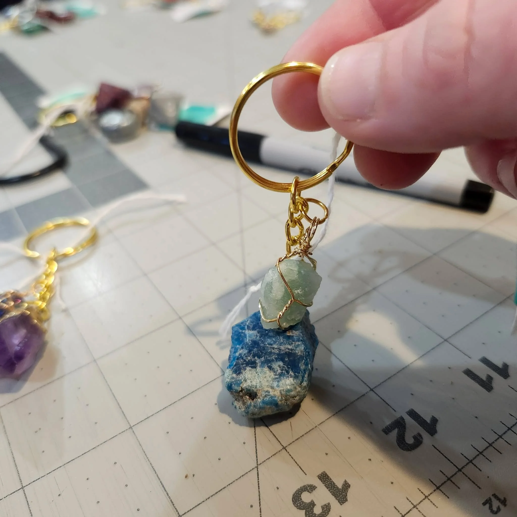 Crystal Key Chain by Fab's Trinkets