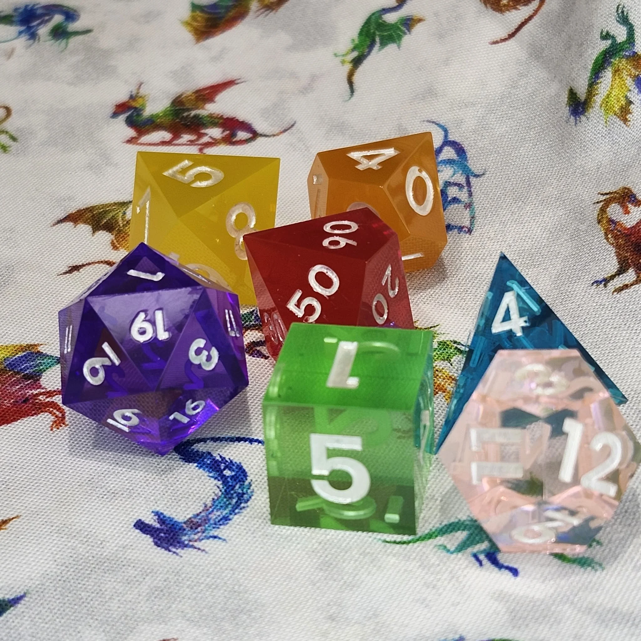 Rainbow Dice by Katie Frielund