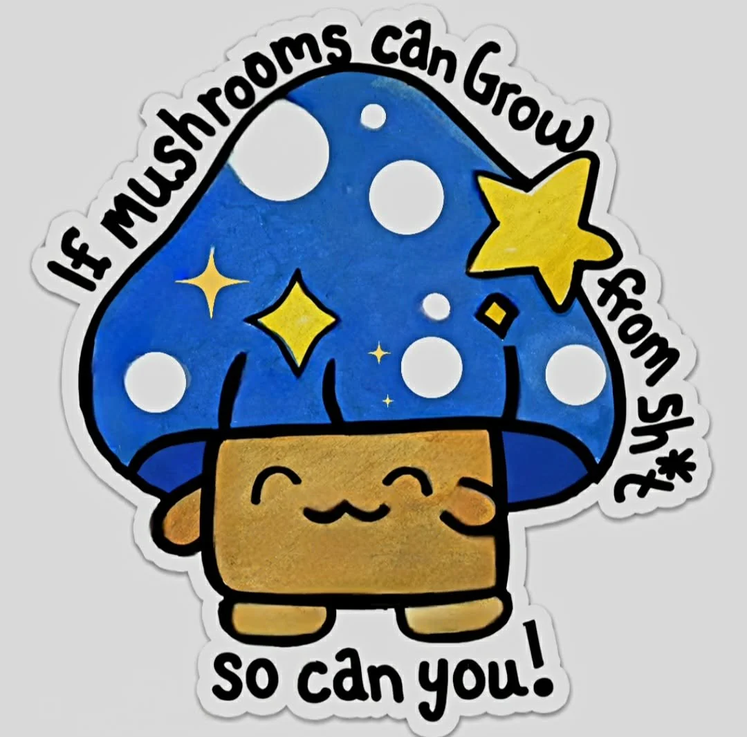 Mushroom Sticker by Art by: ØMG