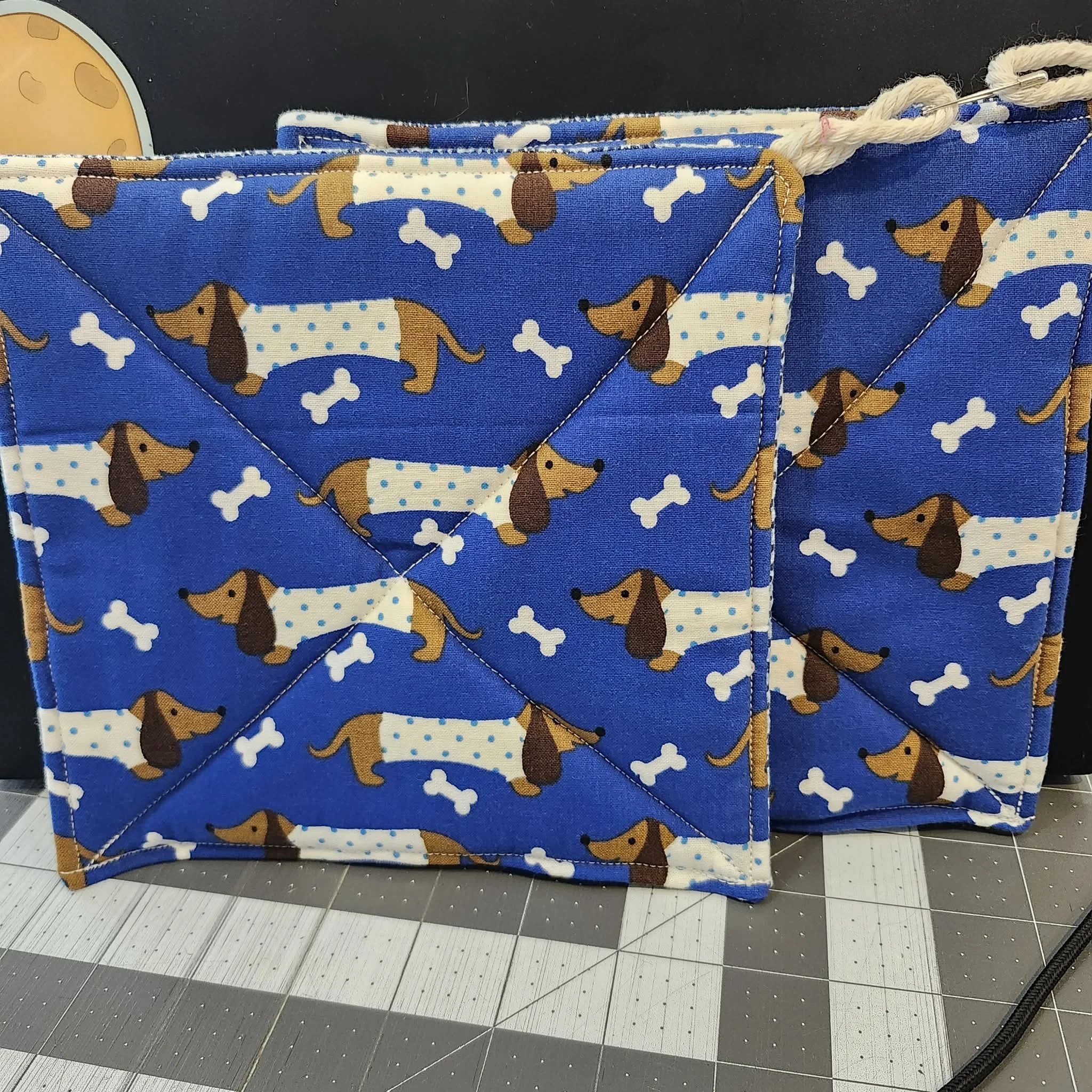 Dog Themed Pot Holders by Aundrea
