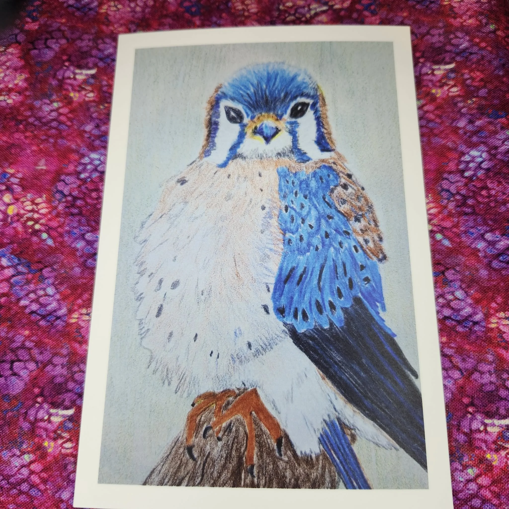 Blue Birt Print by Michelle LeBrun