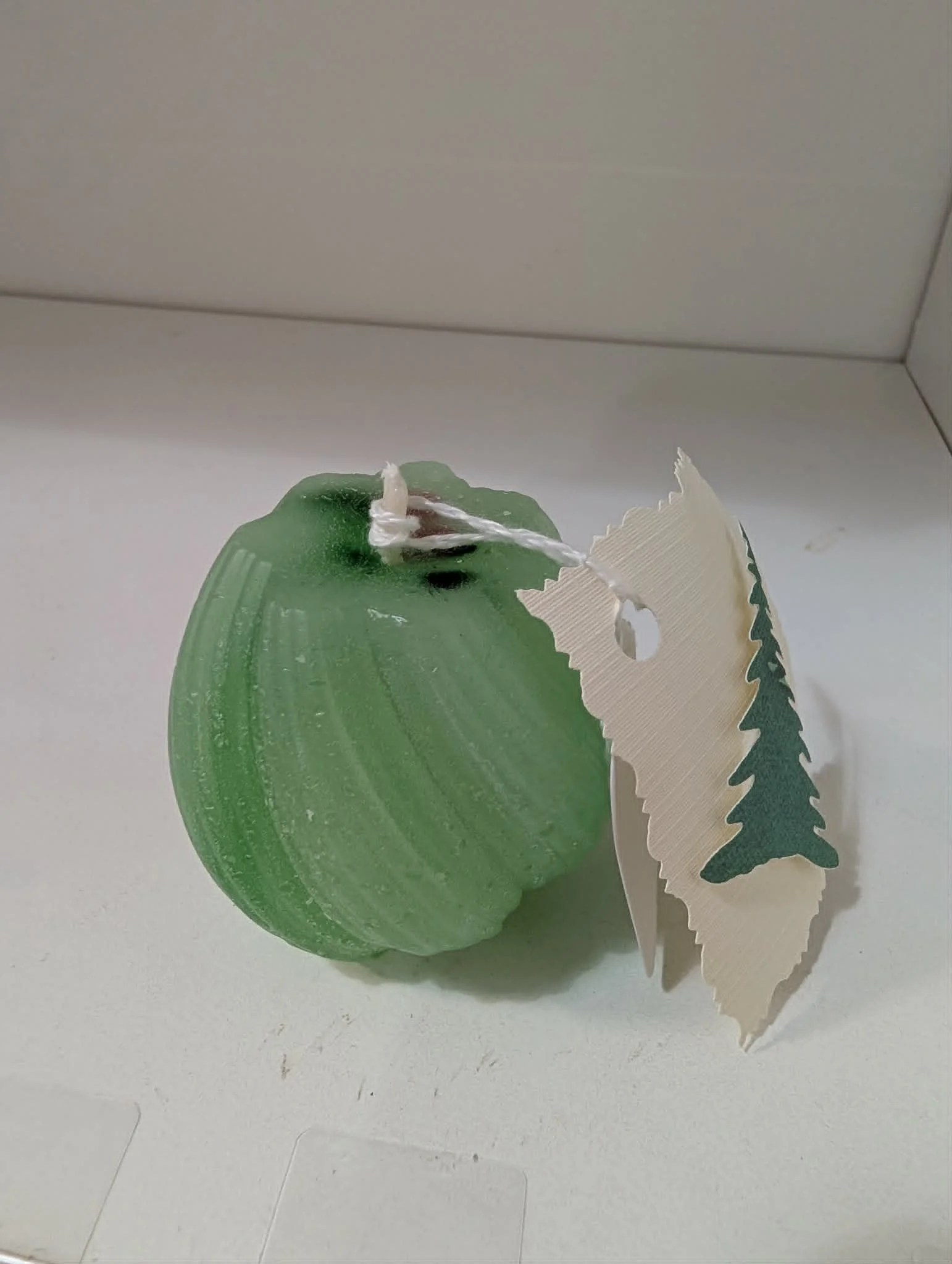 Unscented, Small twist candle by Melanie H.