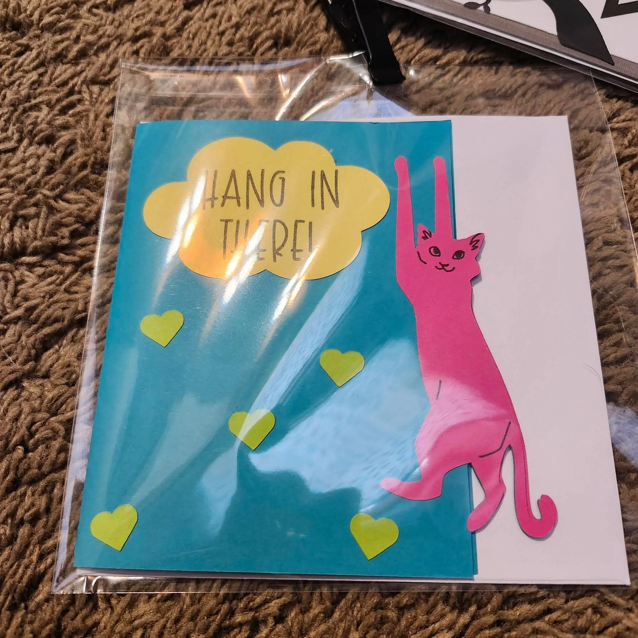 Hang In There, Greeting Card by Pawsitive Inspirations