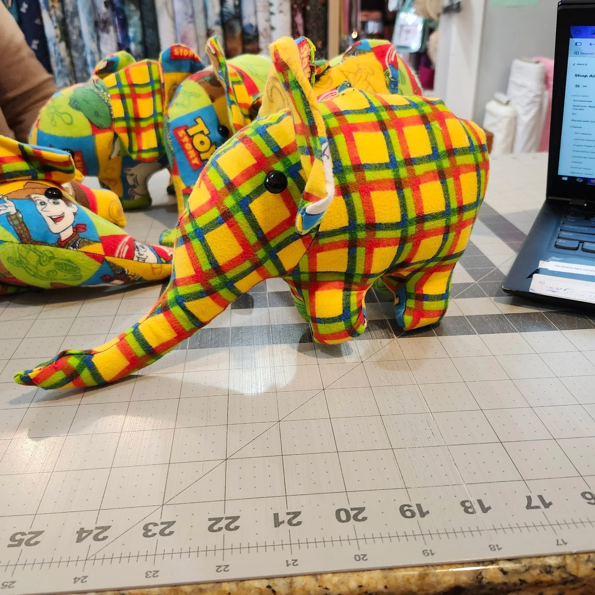 Mini Stuffed Elephants by Eowyn