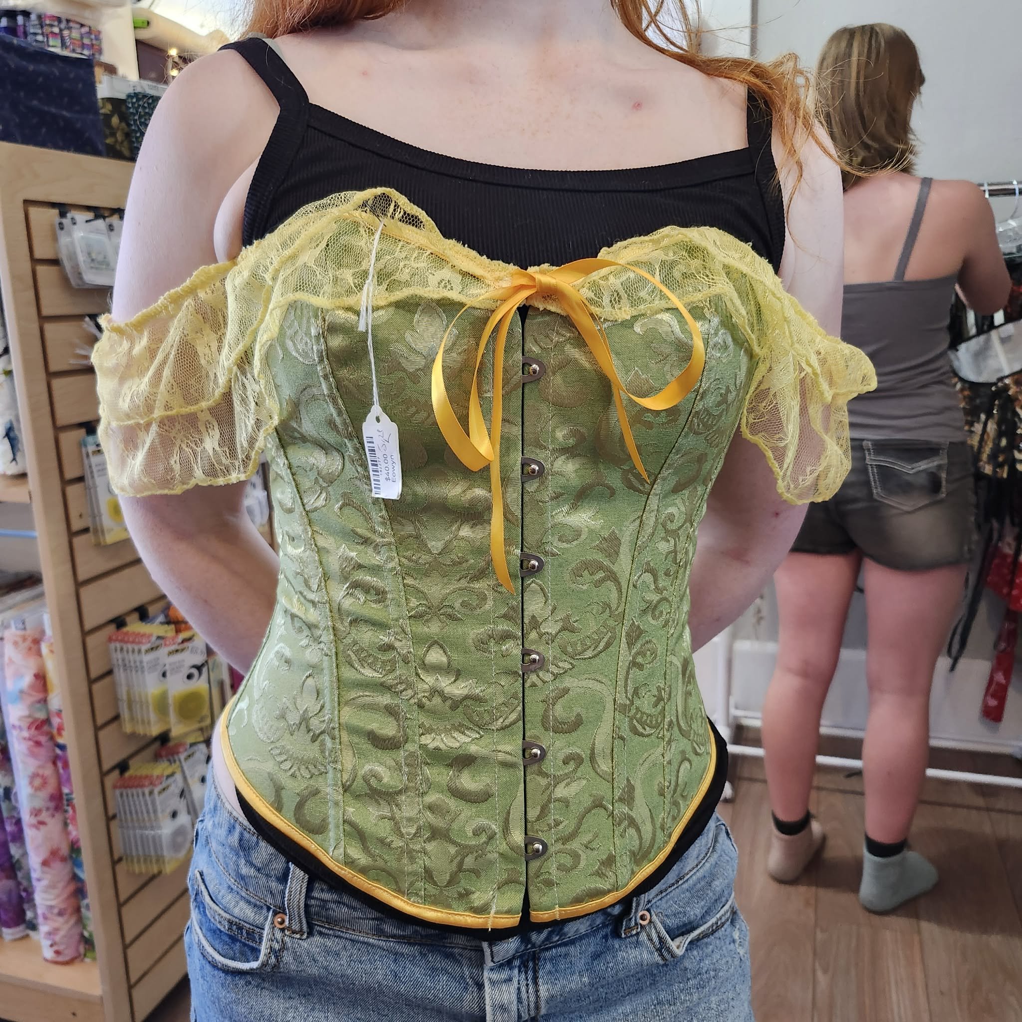 Green And Gold Corsets