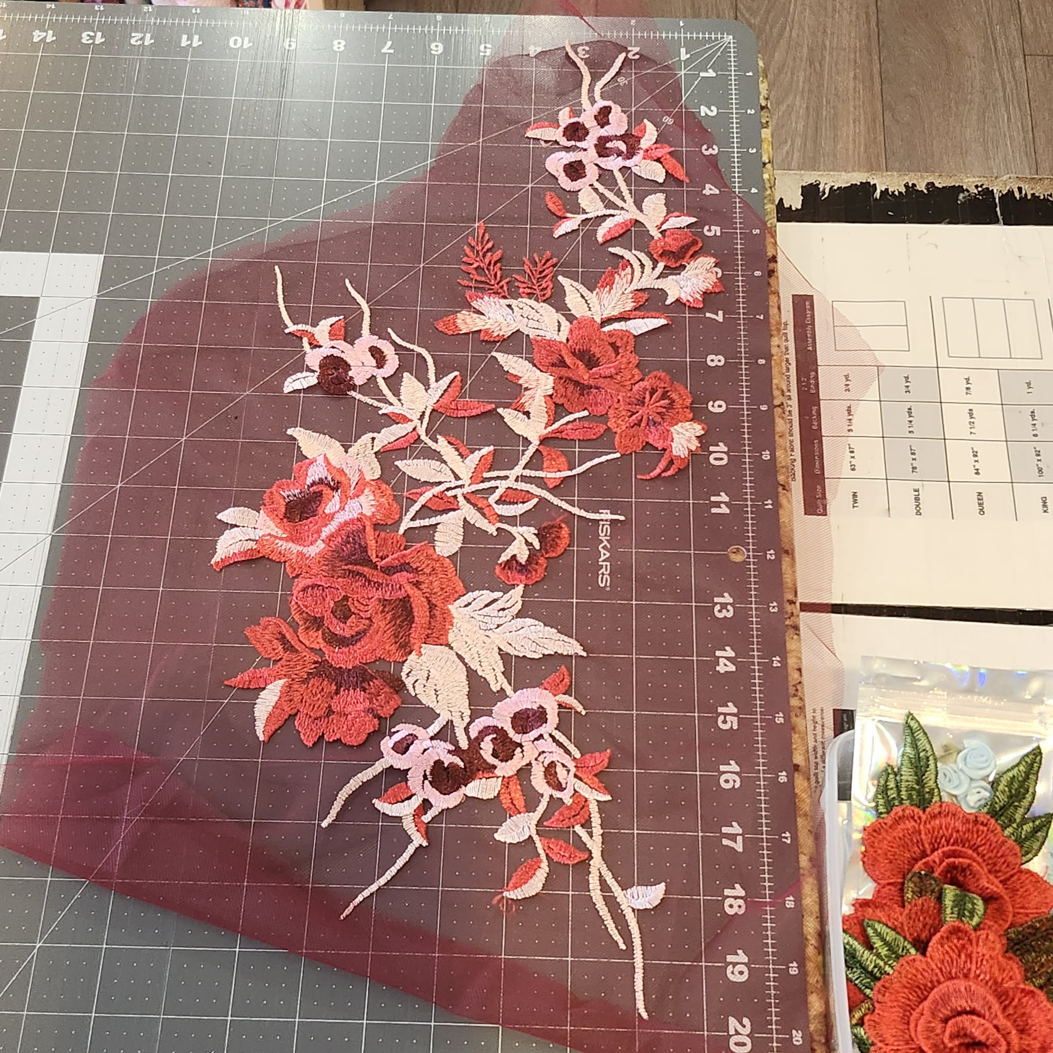 Lace Embroidered Applique