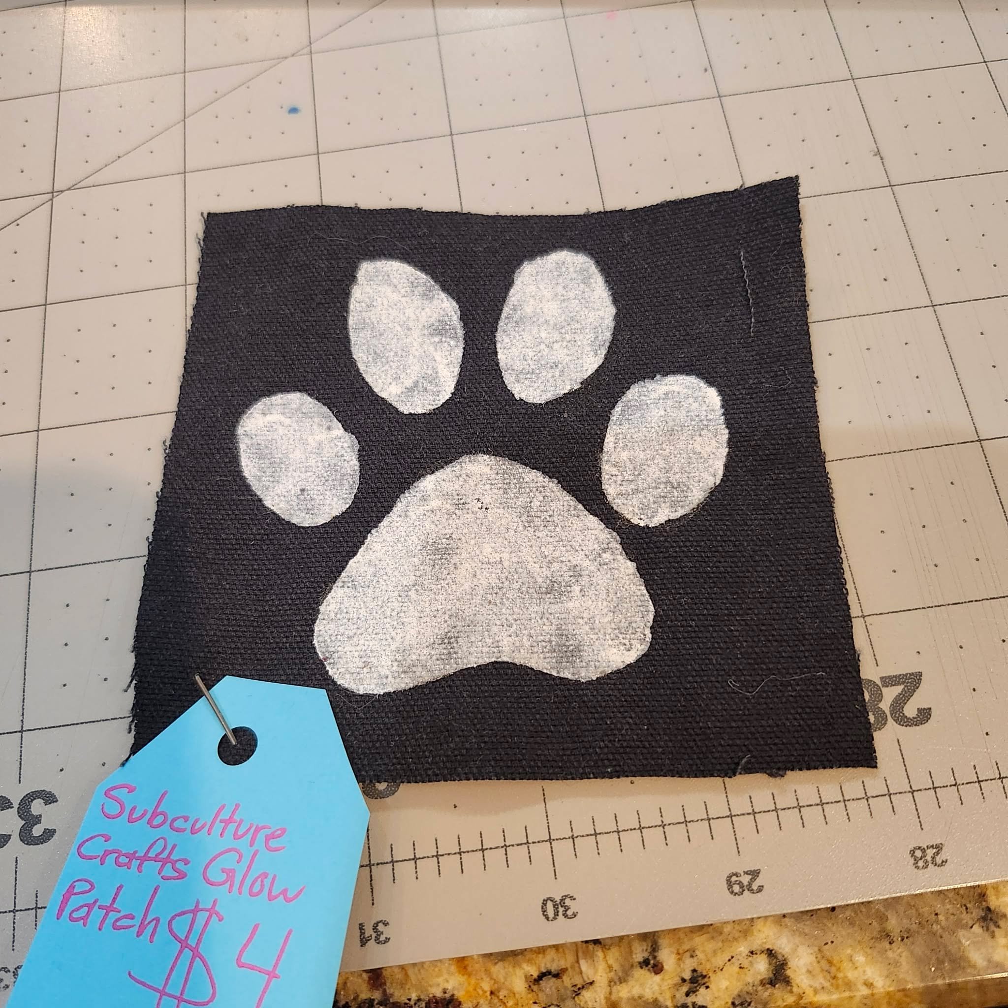 Glow In The Dark Fabric Patch by Subculture Crafts