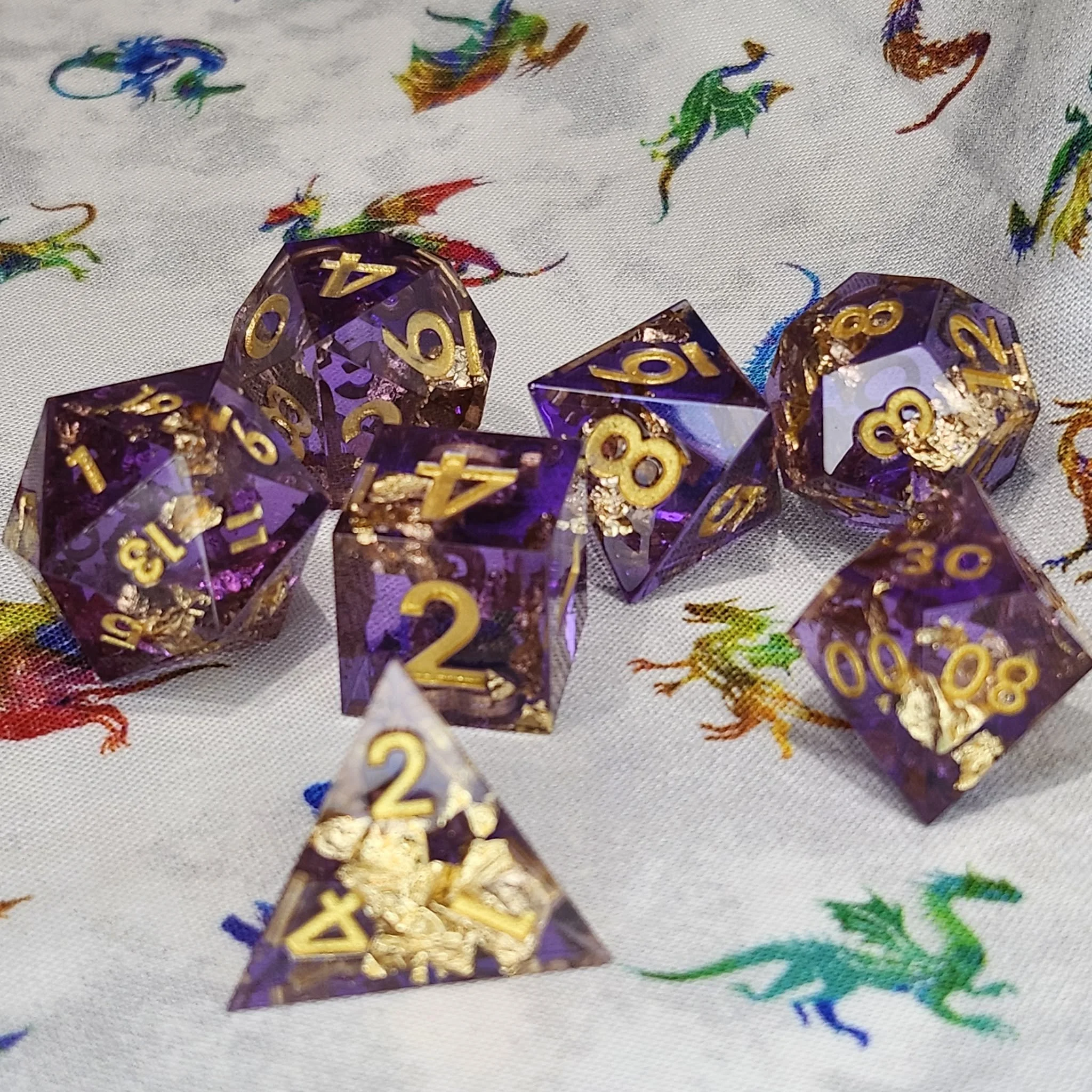 Royal Purple Dice by Katie Frielund