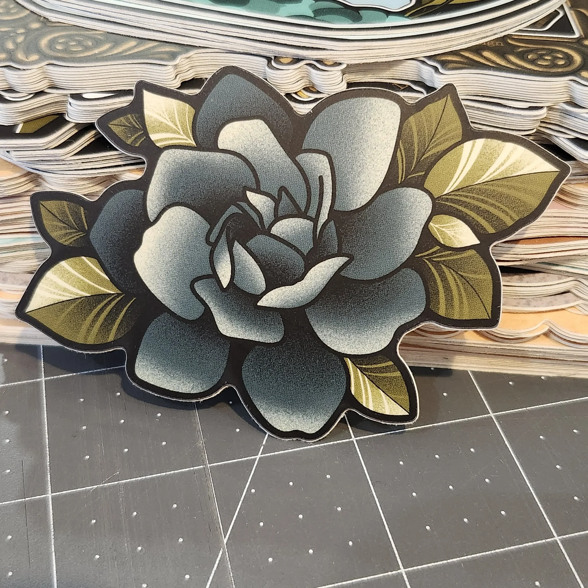 3X3 Sticker by Tattooed Mannequin